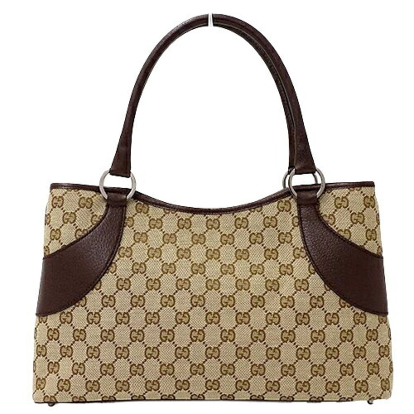 Gucci Beige Brown Gg Canvas Tote Bag ( )