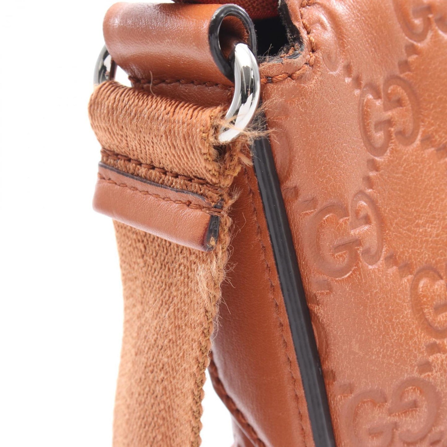 Gucci Brown Leather Shoulder Bag ( )
