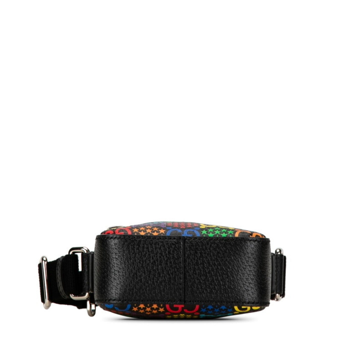 Gucci Black Multi-Color Pvc Leather Shoulder Bag ( )
