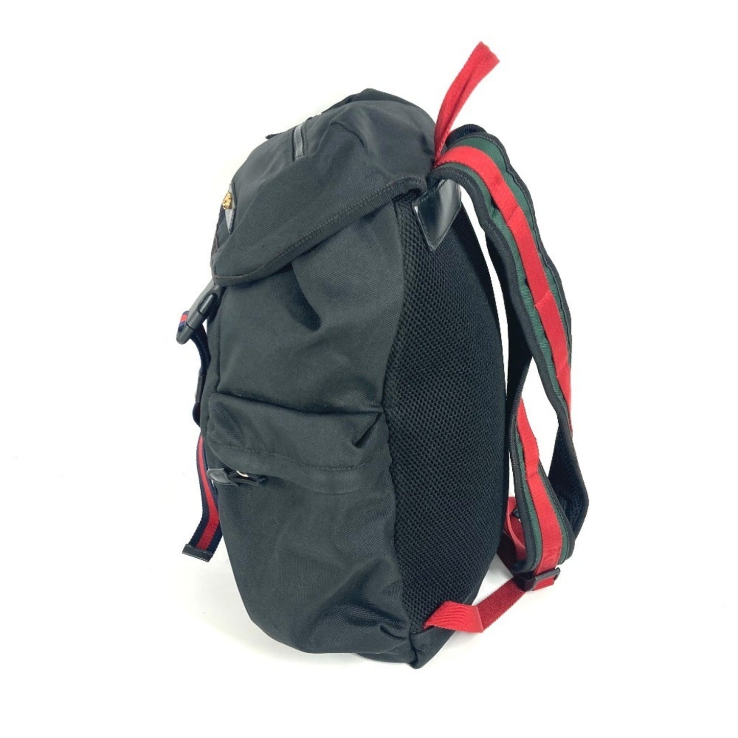 Gucci Sherry Line Black Nylon Canvas Backpack ( )