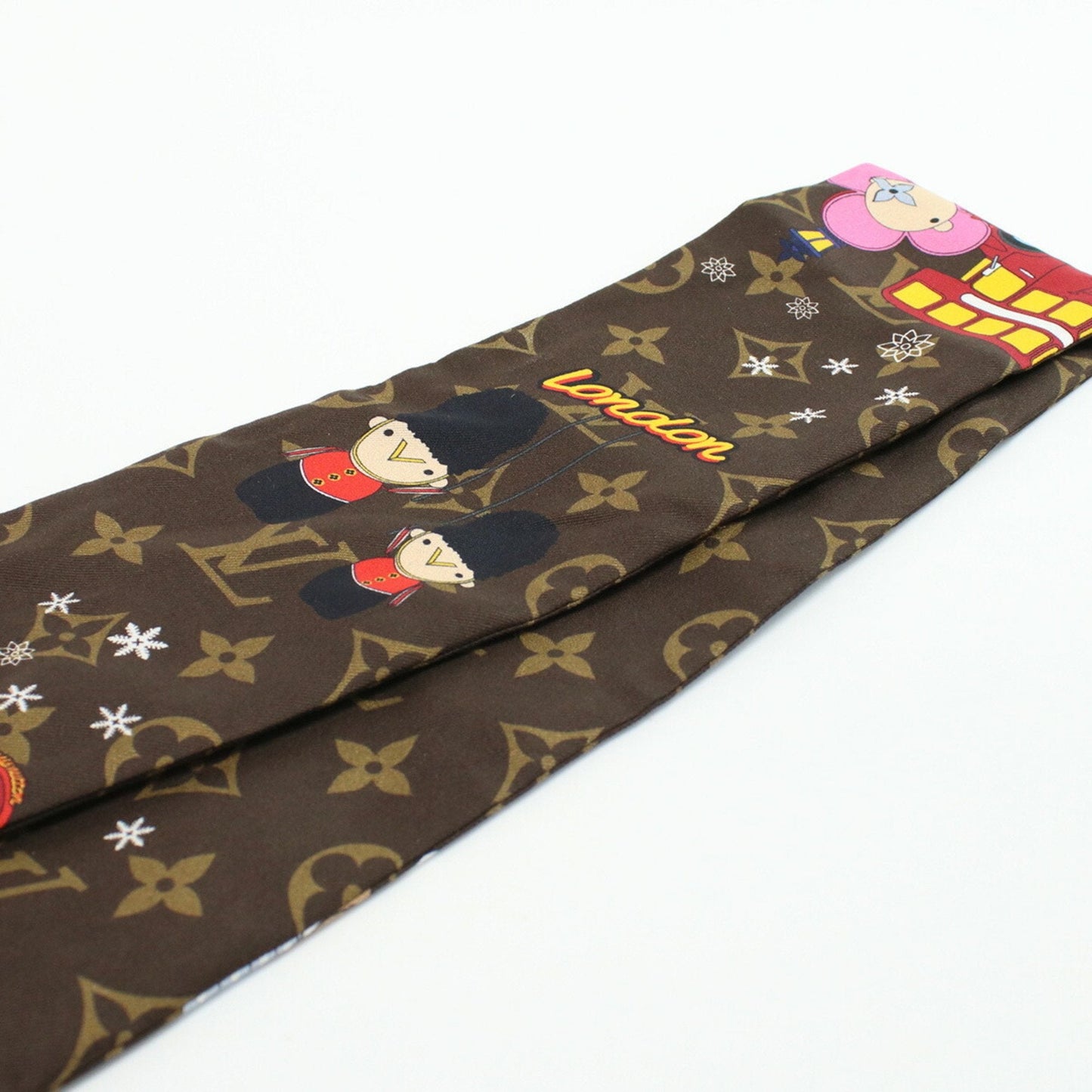 LOUIS VUITTON Bandeau Vivienne M00489 Scarf Muffler Silk Women's
