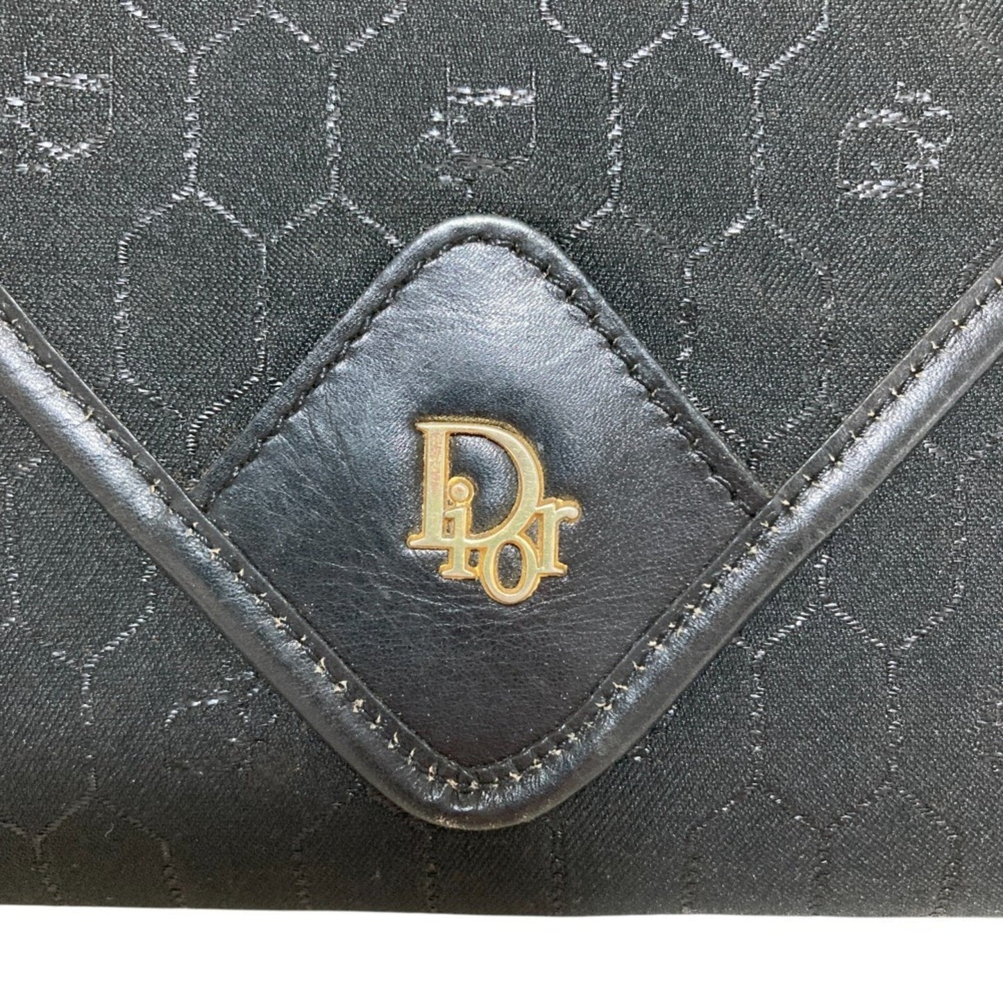 Christian Dior Black Canvas Shoulder Bag ()