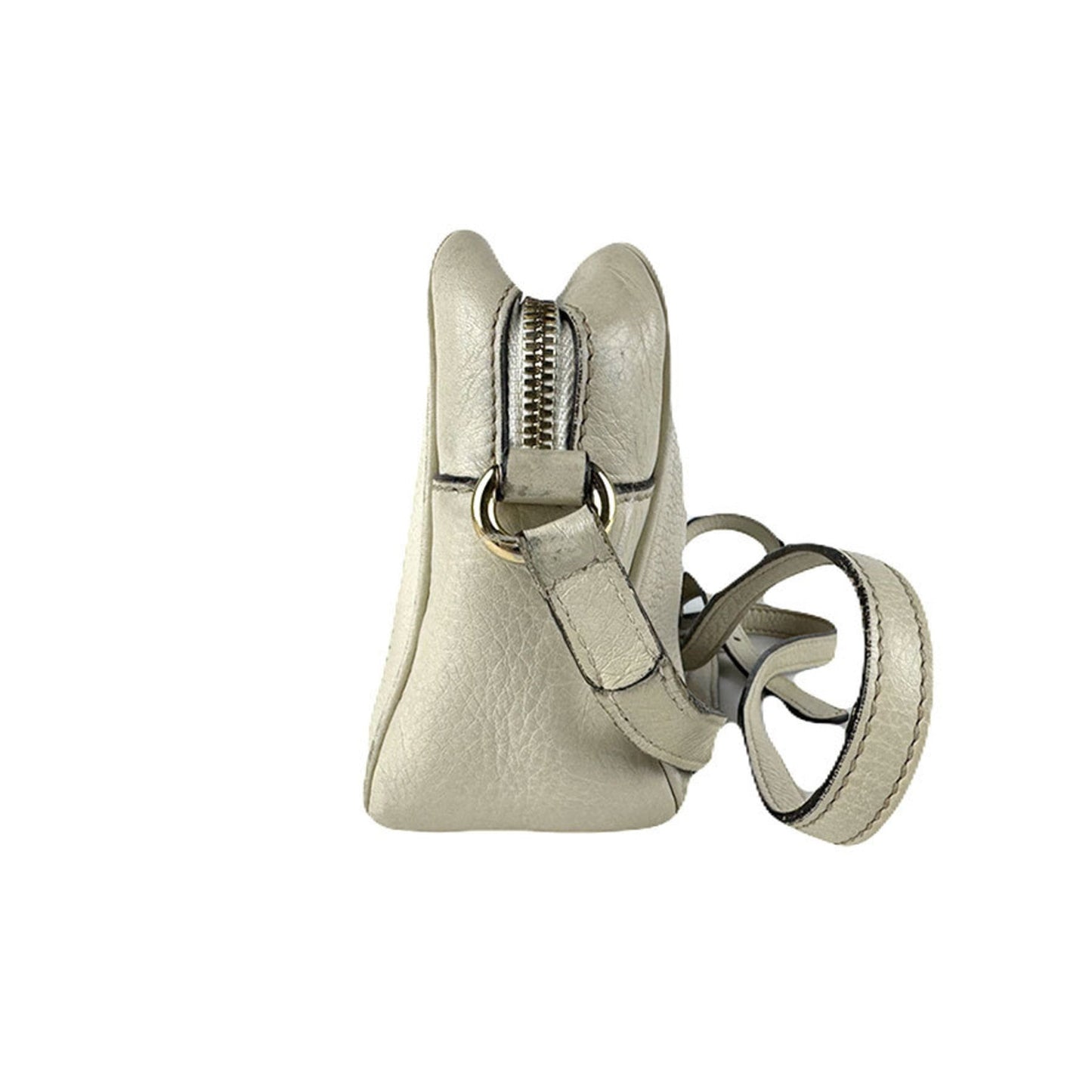 Gucci Ivory Leather Shoulder Bag ( )