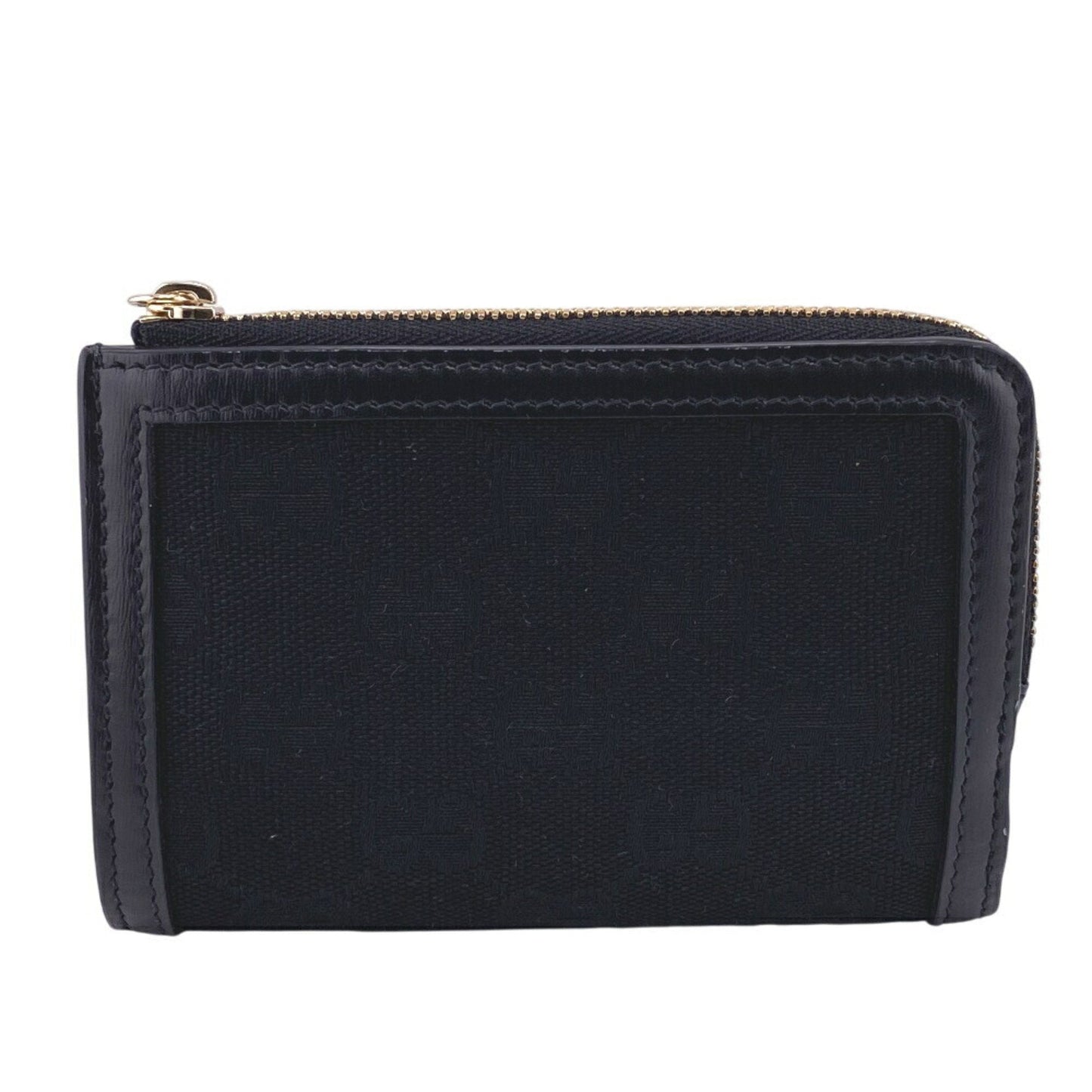 Gucci Black Canvas Leather Wallet (Bi-Fold)