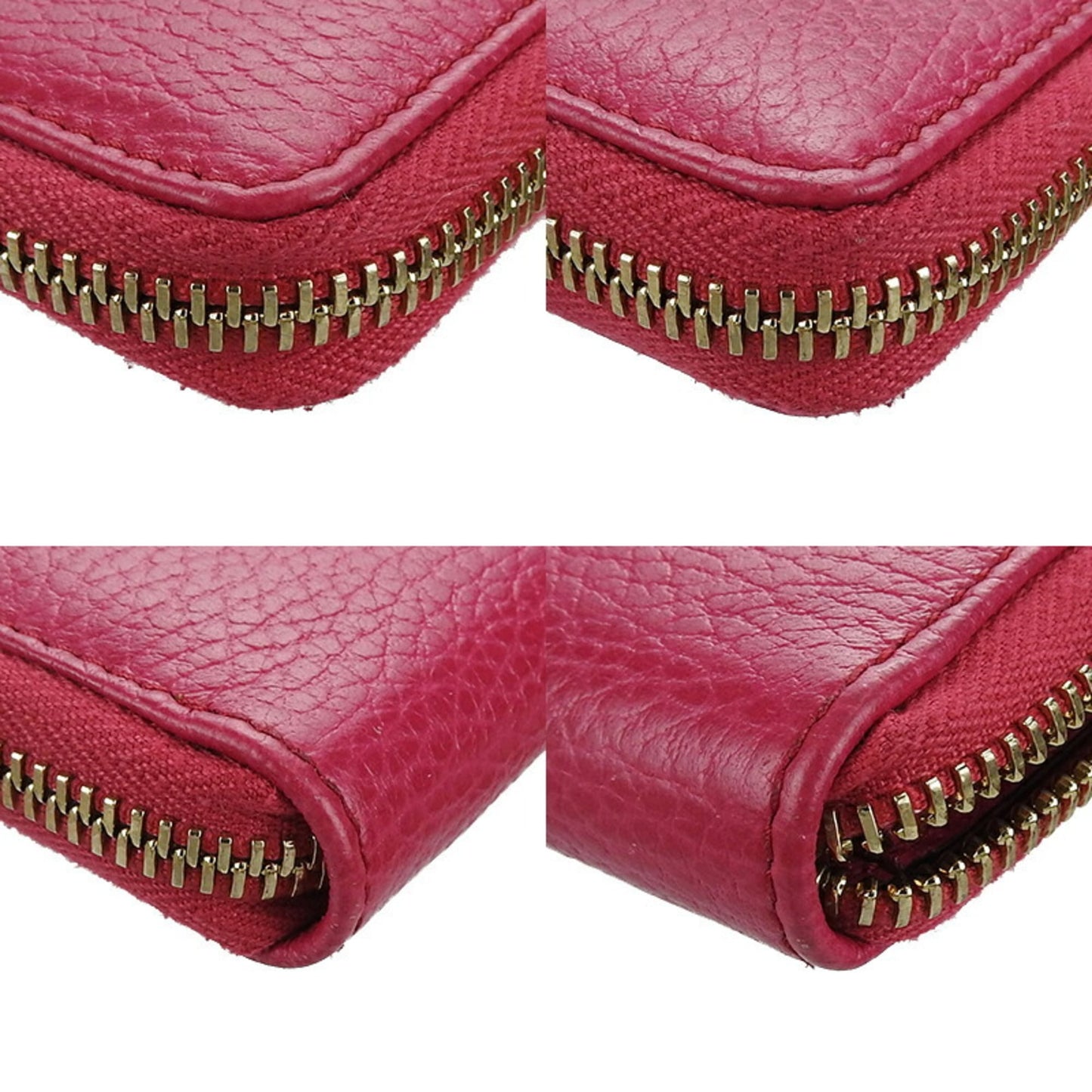Gucci Pink Leather Coin Purse/Coin Case ( )