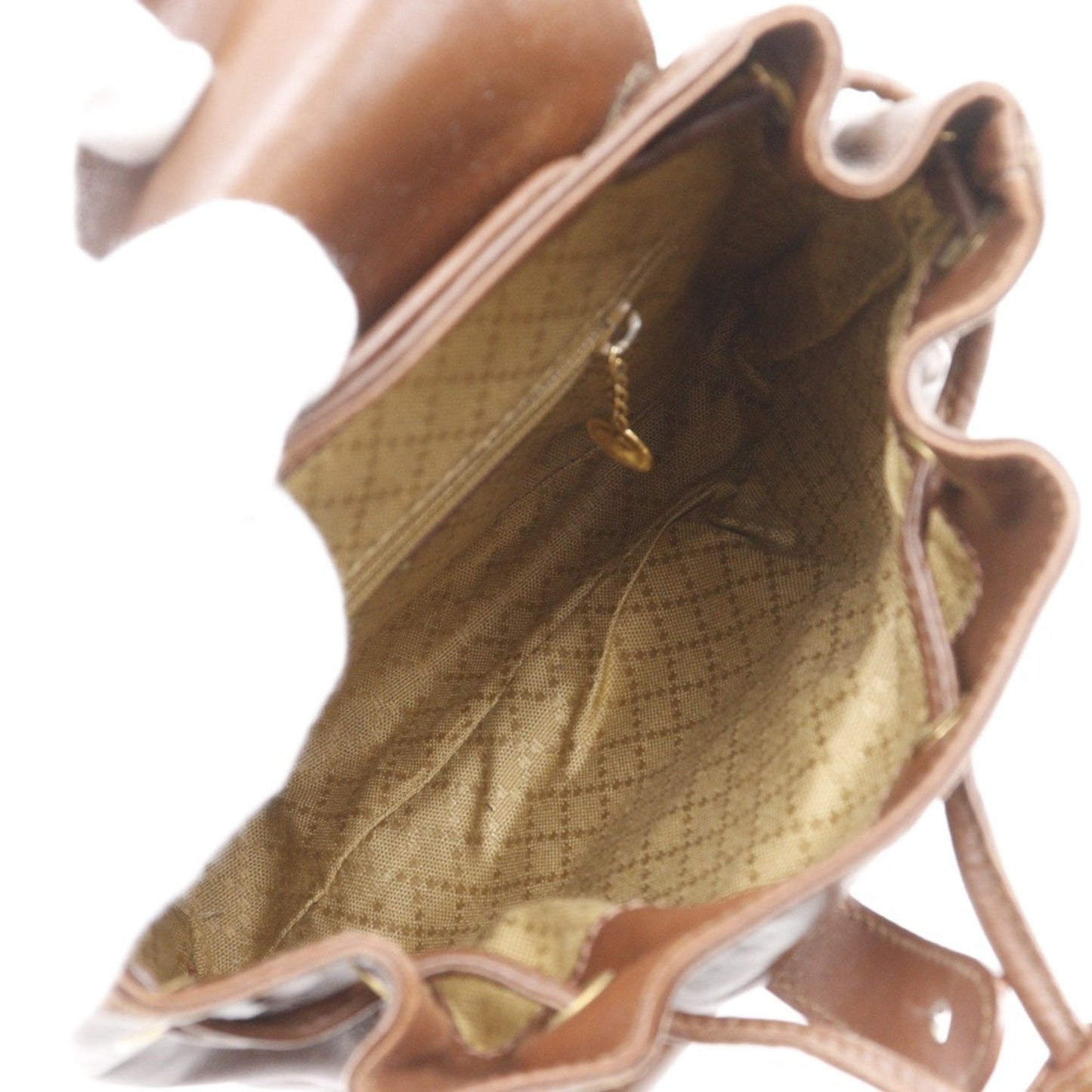 Gucci Brown Leather Backpack ( )