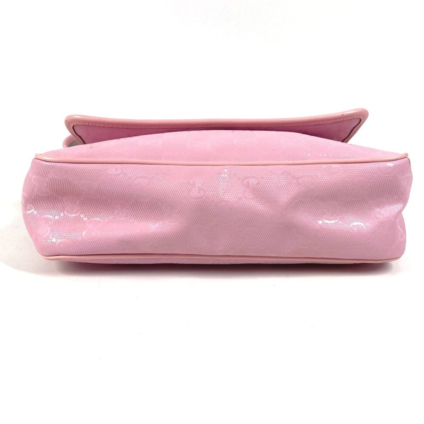 Gucci Gg Imprimé Pink Gg Imprimé Leather Messenger Bag Shoulder Bag ( )