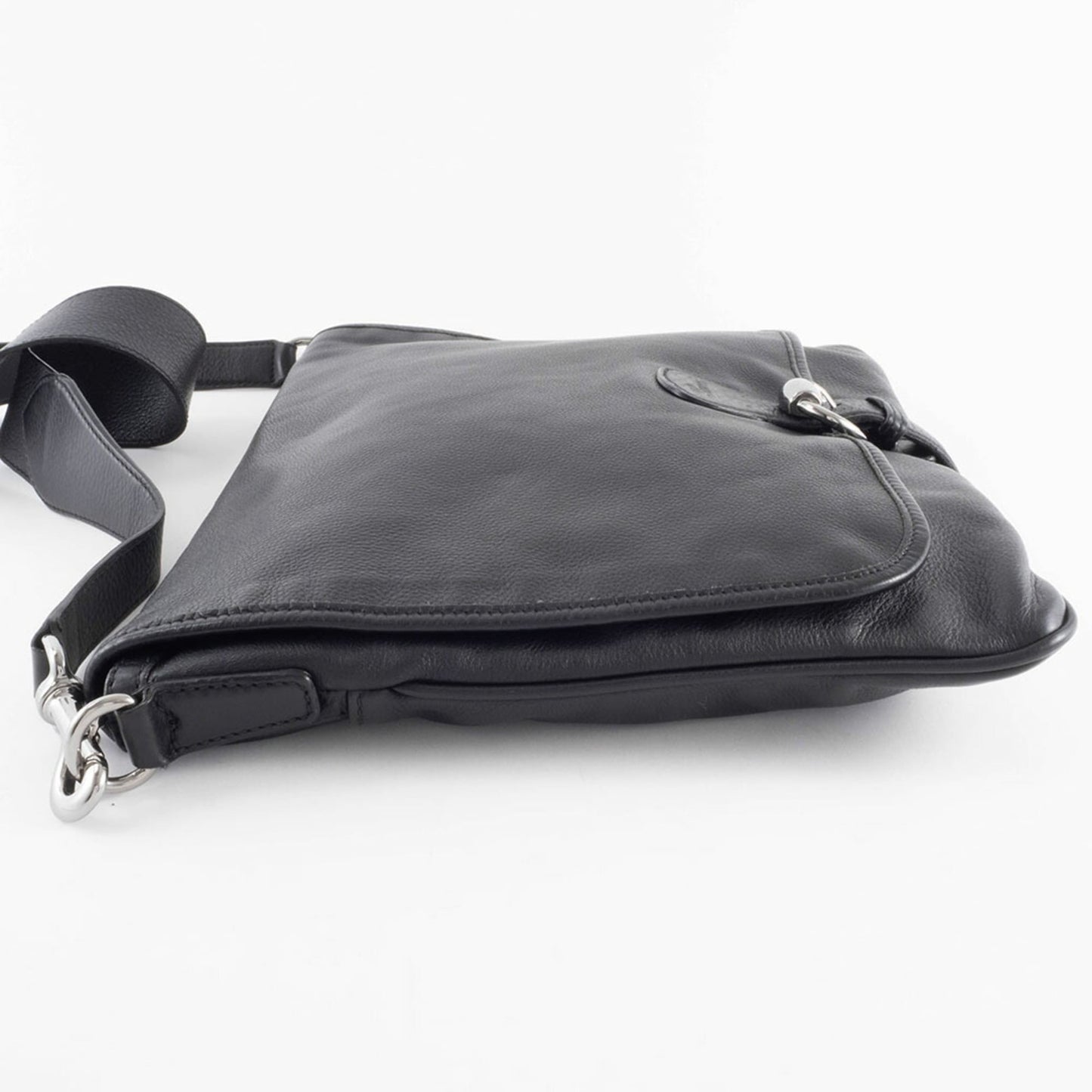 Gucci Black Leather Shoulder Bag ( )
