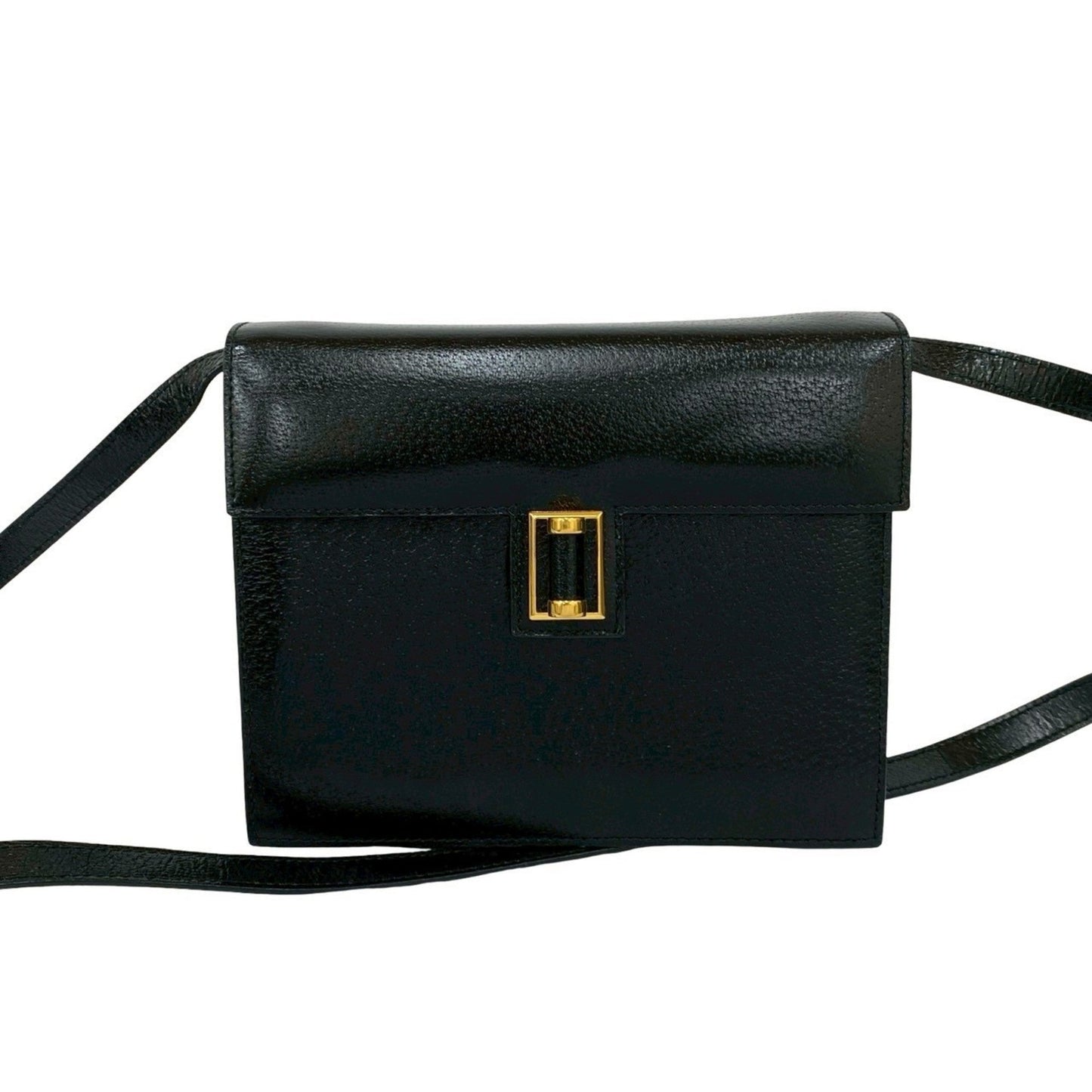Gucci Black Leather Shoulder Bag ( )
