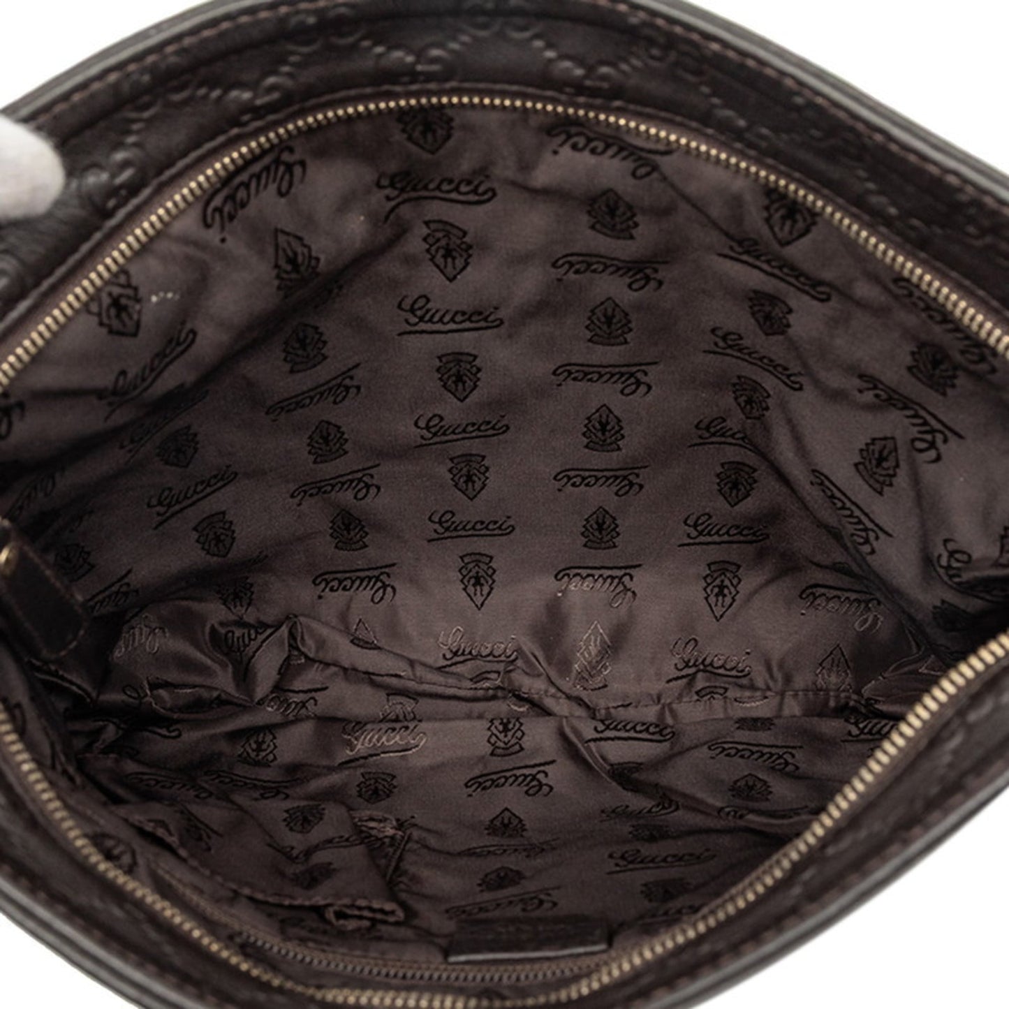 Gucci Dark Brown Leather Shoulder Bag ( )