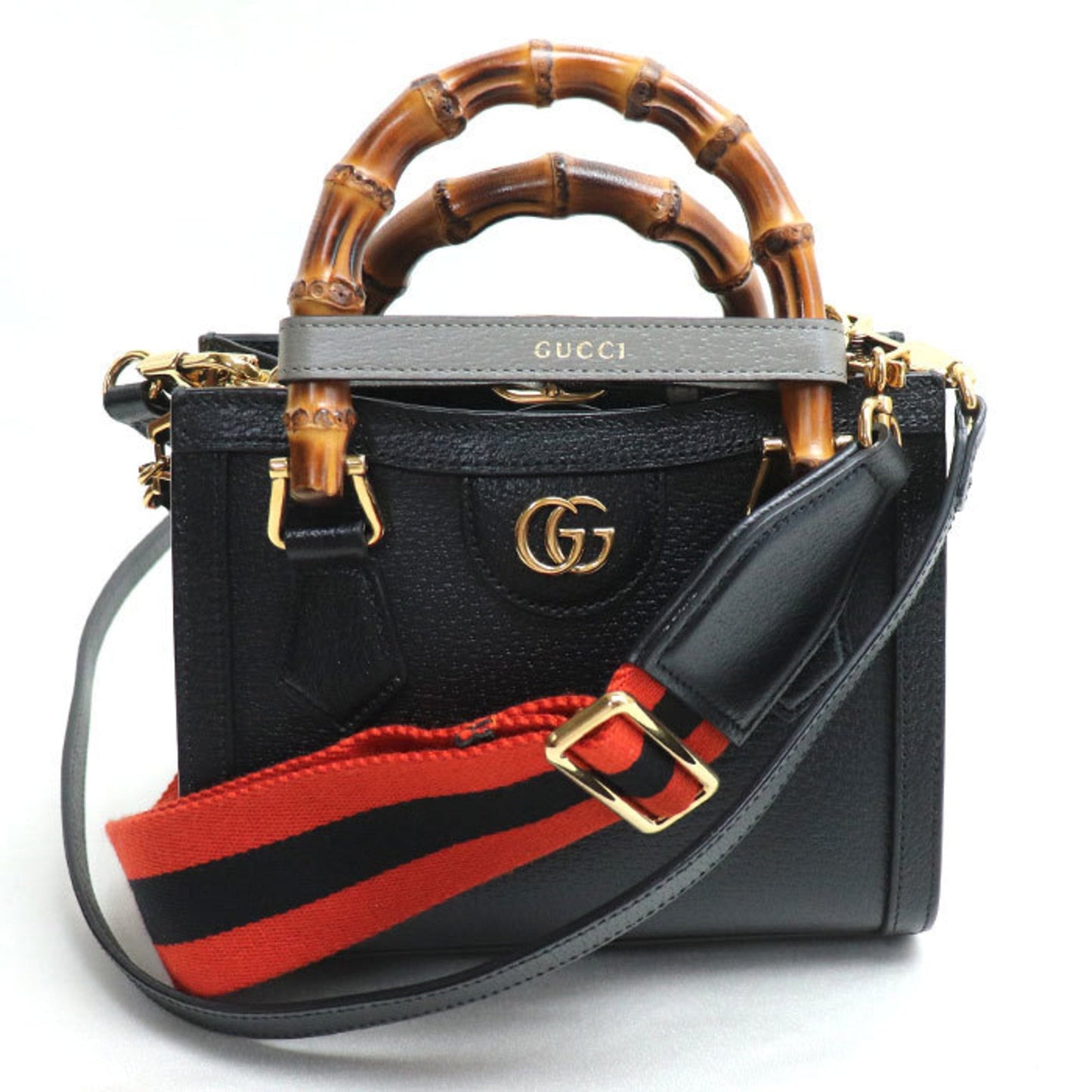 Gucci Black Leather Shoulder Bag ( )