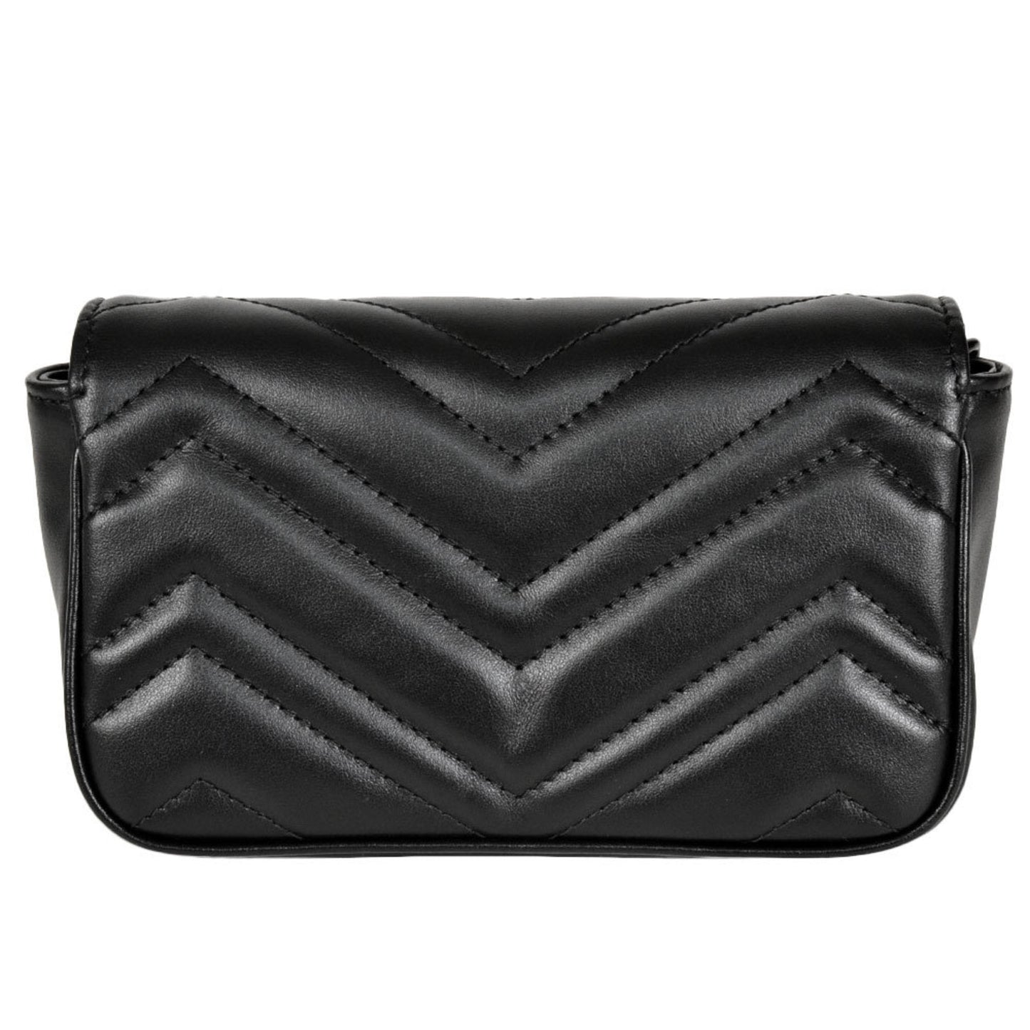 Gucci Black Leather Shoulder Bag ( )