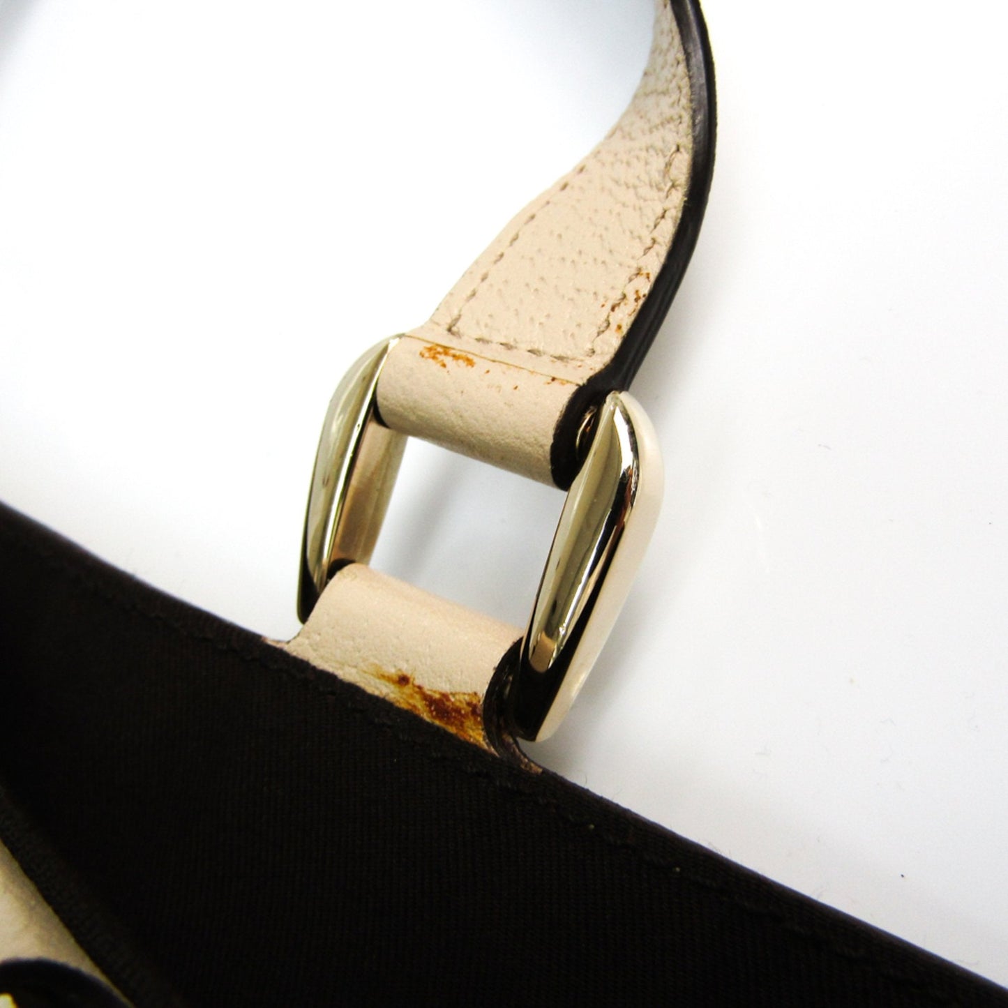 Gucci Gg Canvas Beige Cream Gg Canvas Leather Tote Bag ( )