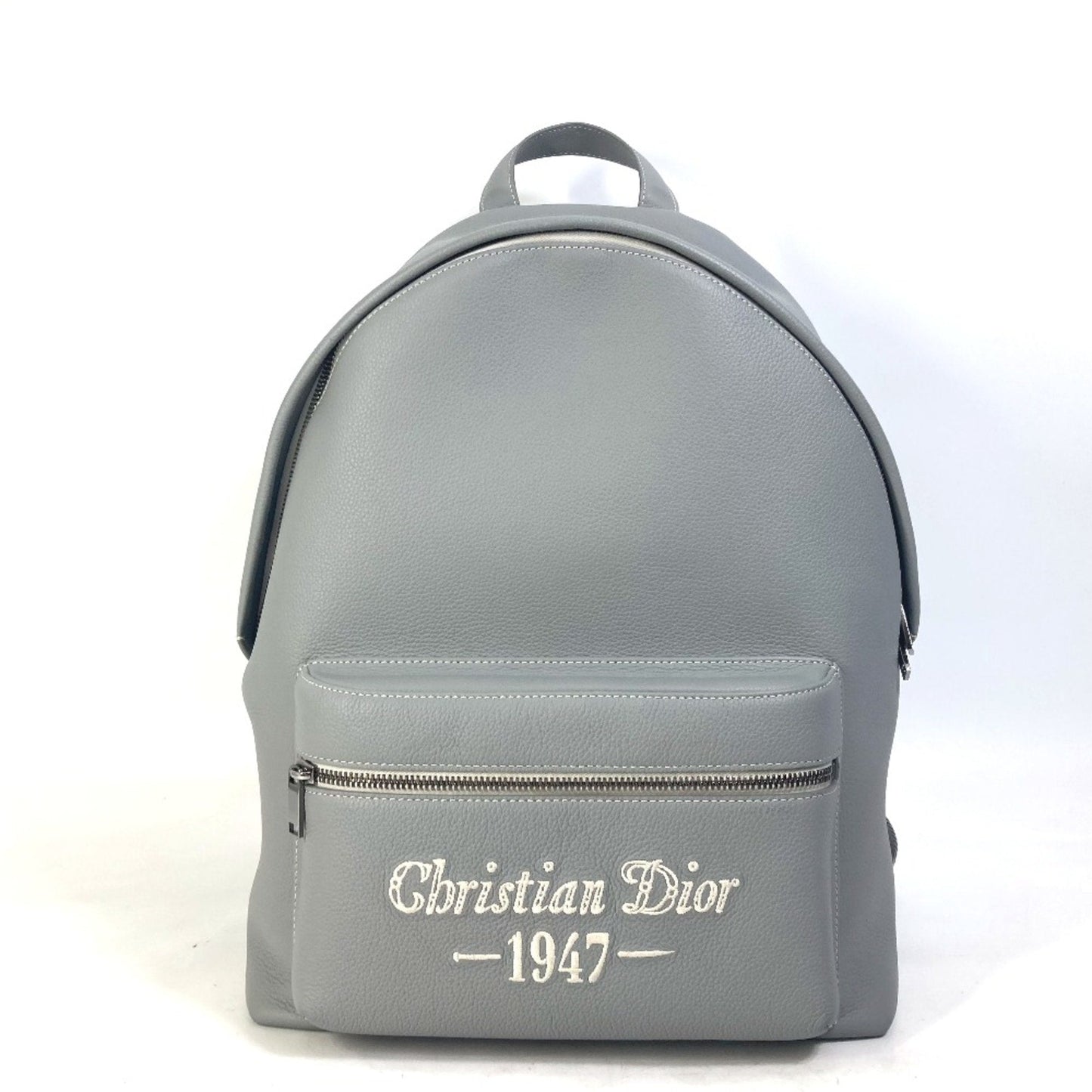 Christian Dior Gray Leather Backpack ()