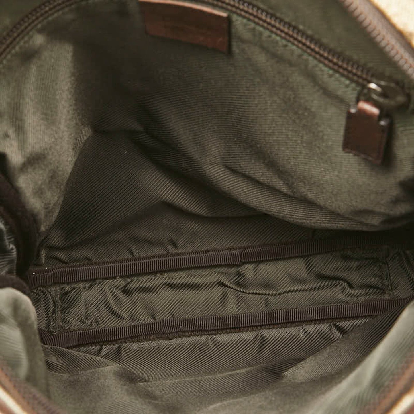 Gucci Beige Brown Pvc Leather Shoulder Bag