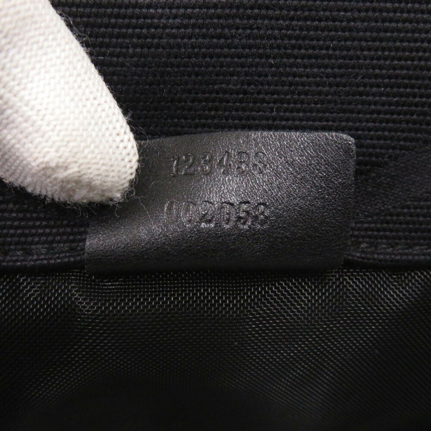 Gucci Black Canvas Shoulder Bag ( )