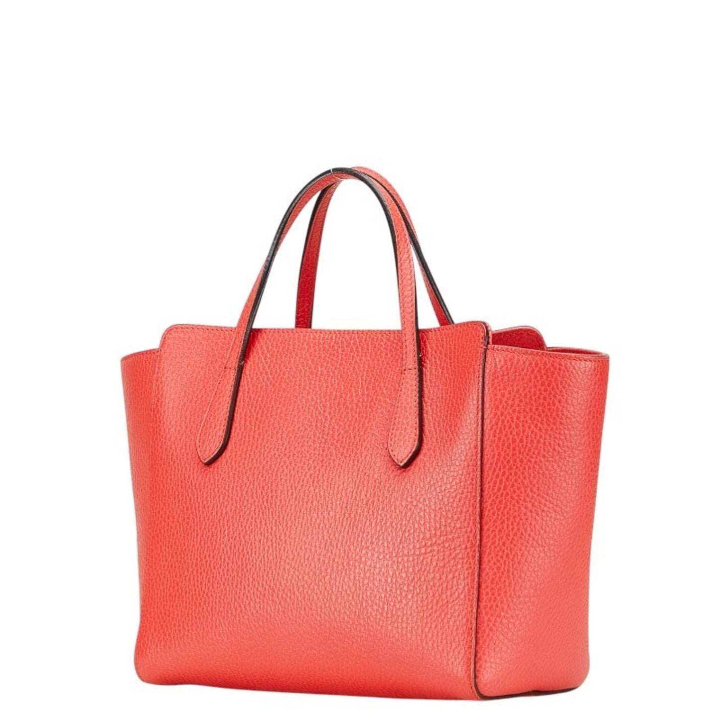 Gucci Pink Red Color Leather Handbag Tote Bag ( )