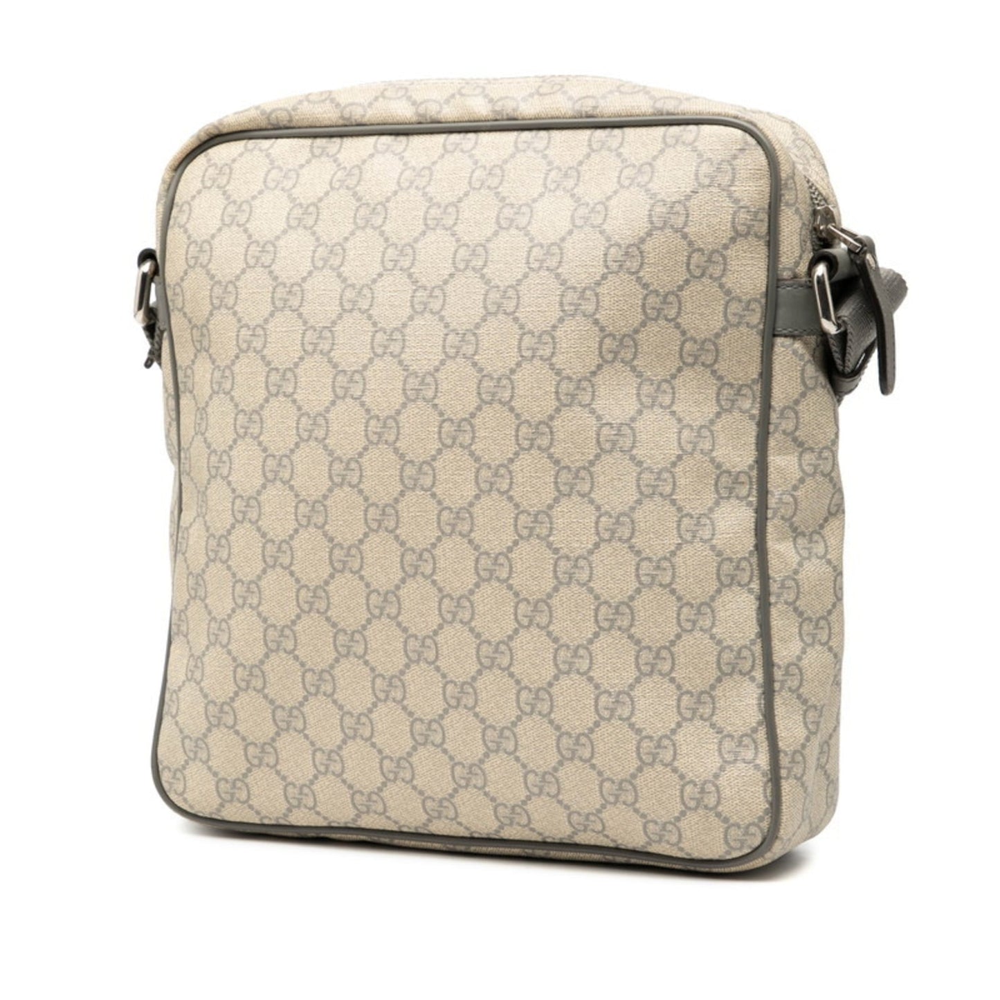 Gucci Beige Gray Pvc Leather Shoulder Bag ( )