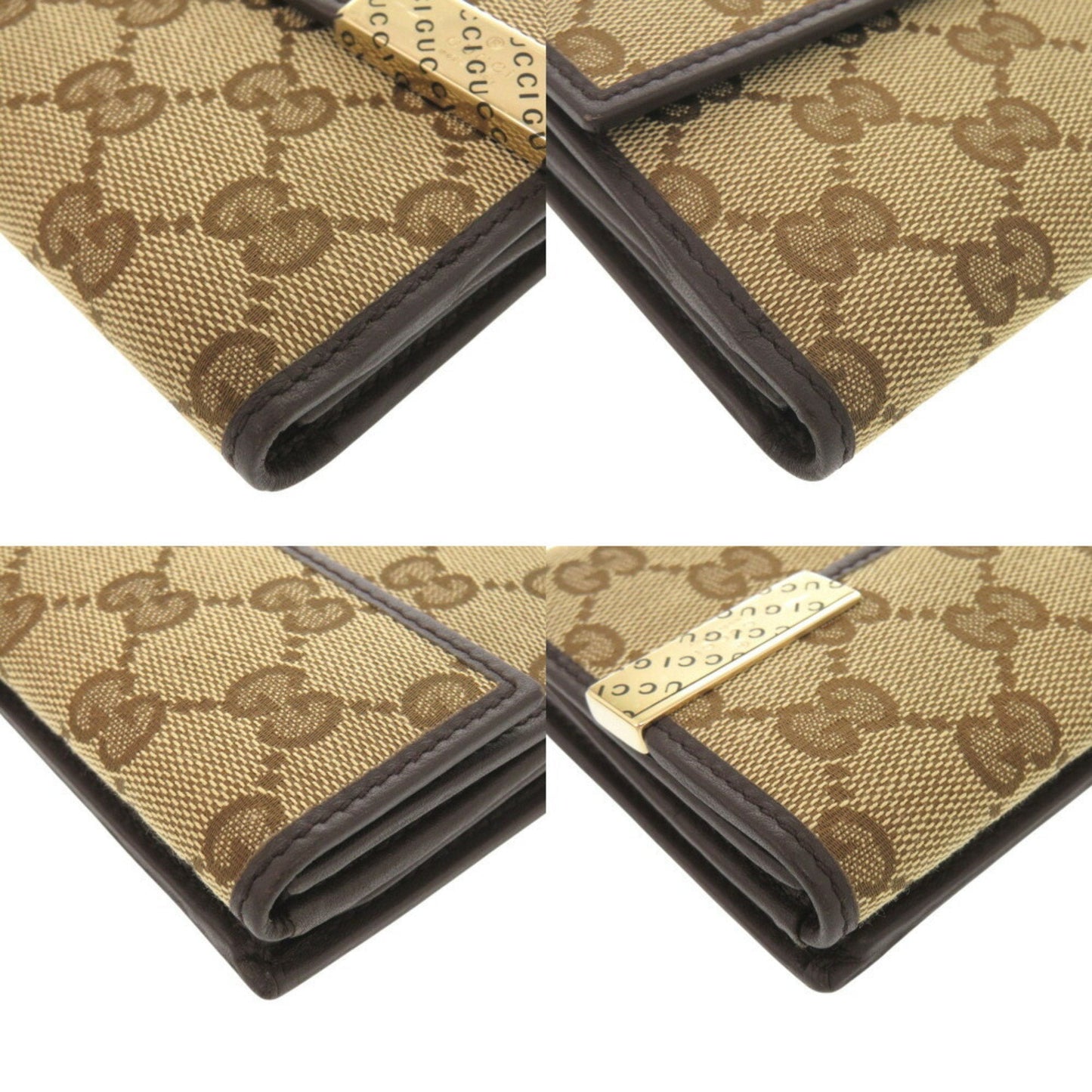 Gucci Beige Gg Canvas Long Wallet (Bi-Fold) ( )