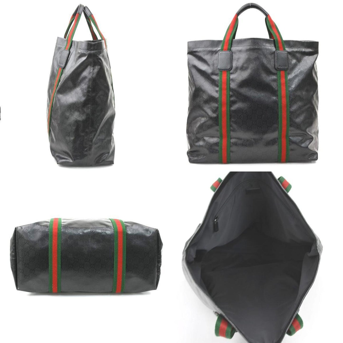 Gucci Black Pvc Handbag ( )