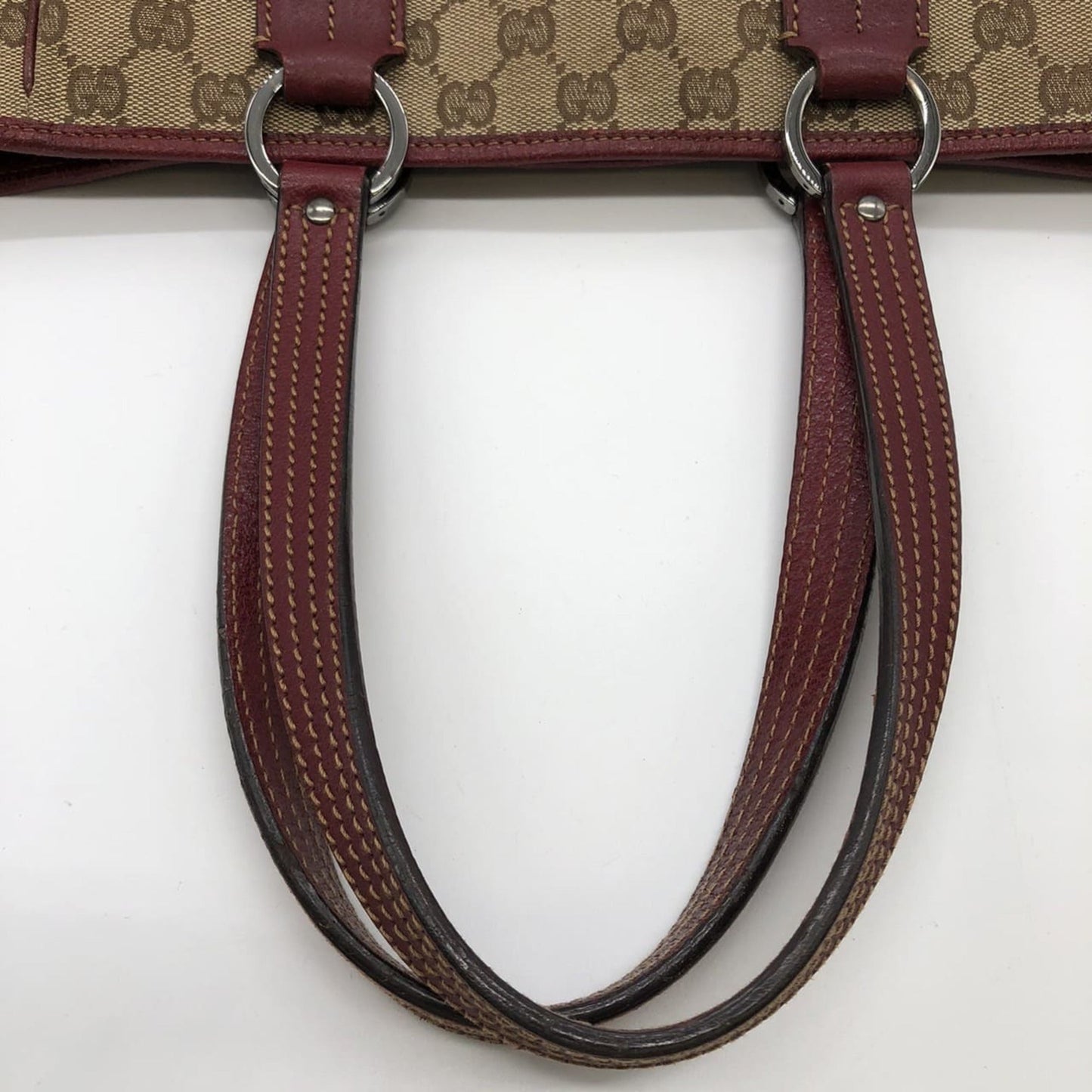Gucci Gg Canvas Brown Gg Canvas Handbag Tote Bag ( )