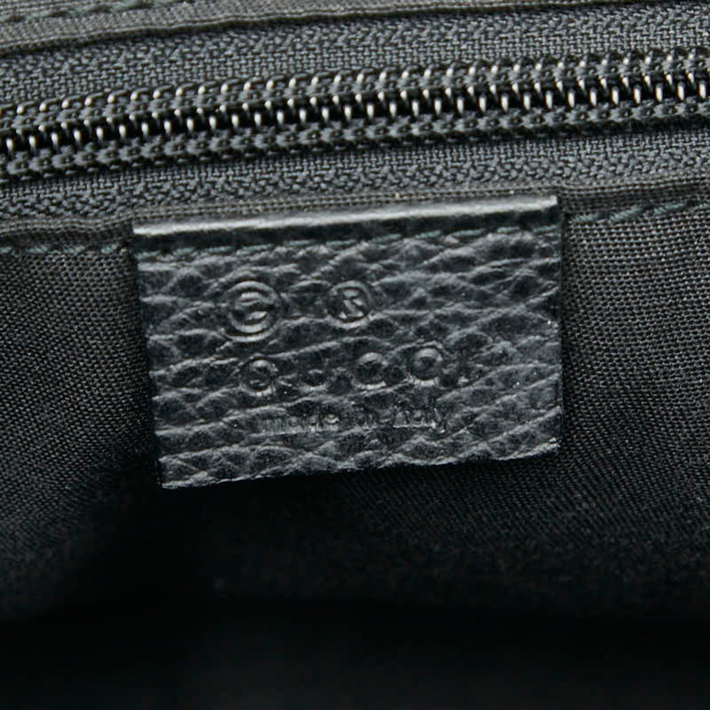 Gucci Black Gray Canvas Leather Handbag ( )