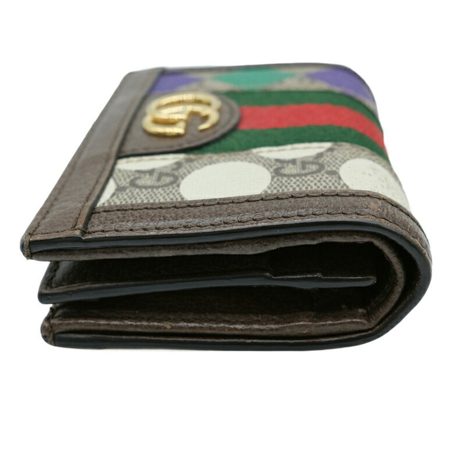Gucci Beige Brown Multi-Color Gg Supreme Wallet (Bi-Fold) ( )