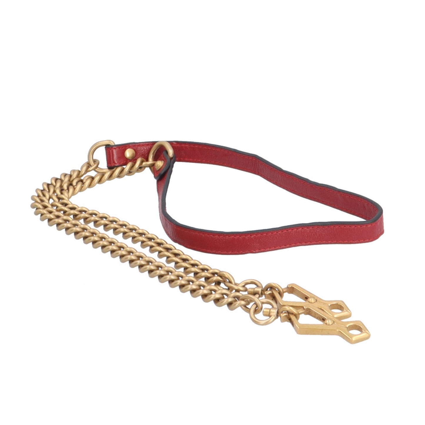 Gucci Gg Marmont Black Red Color Leather Shoulder Bag ( )