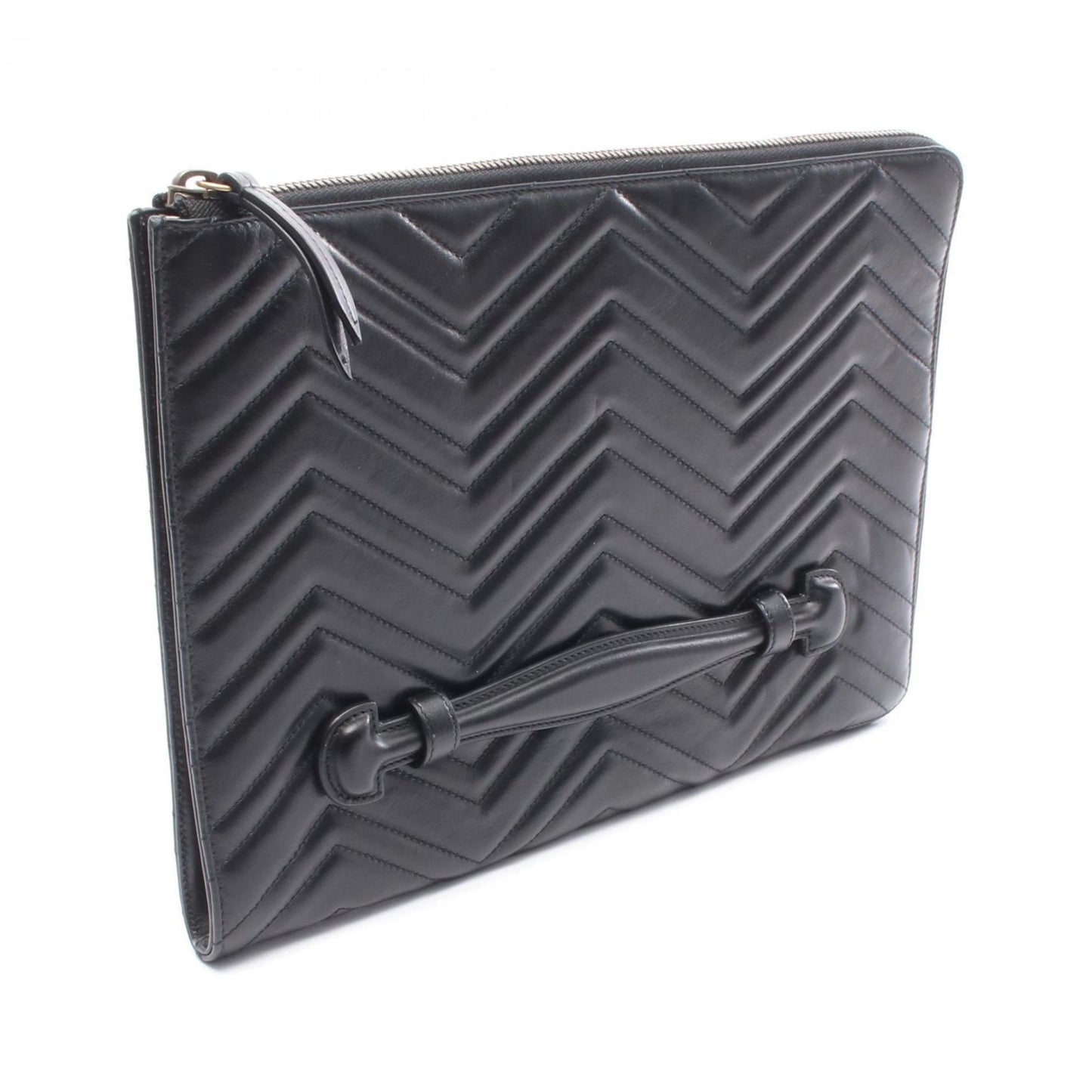 Gucci Black Leather Clutch Bag ( )