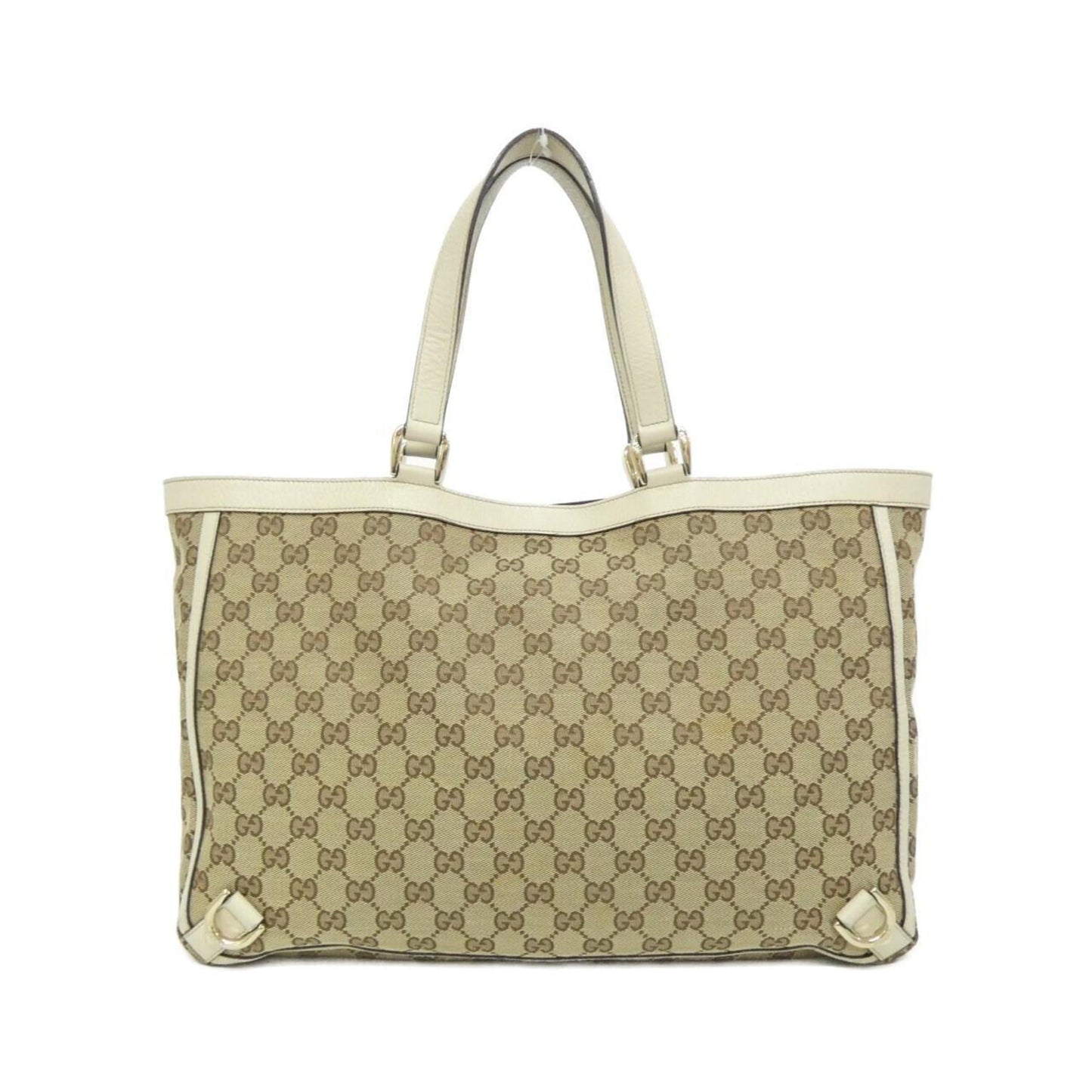 Gucci Beige Ivory Gg Canvas Handbag ( )