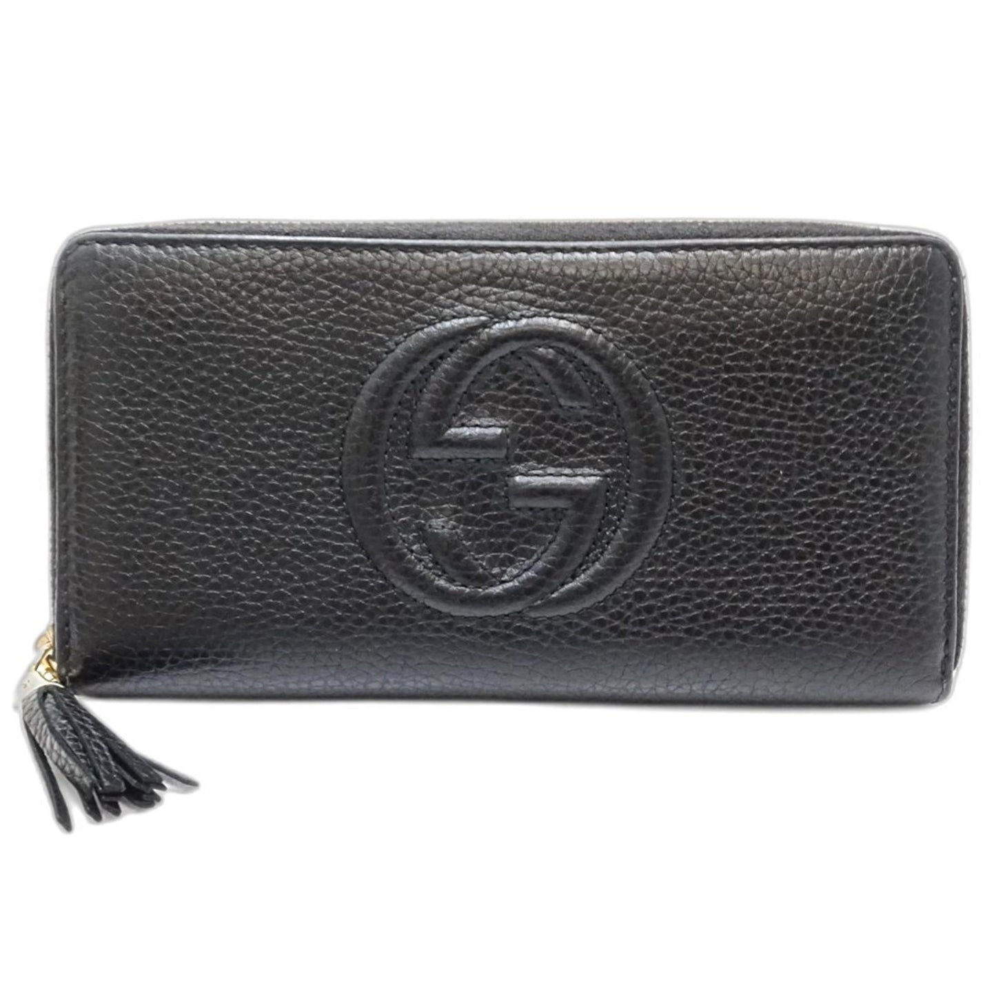 Gucci Black Leather Long Wallet (Bi-Fold) ( )