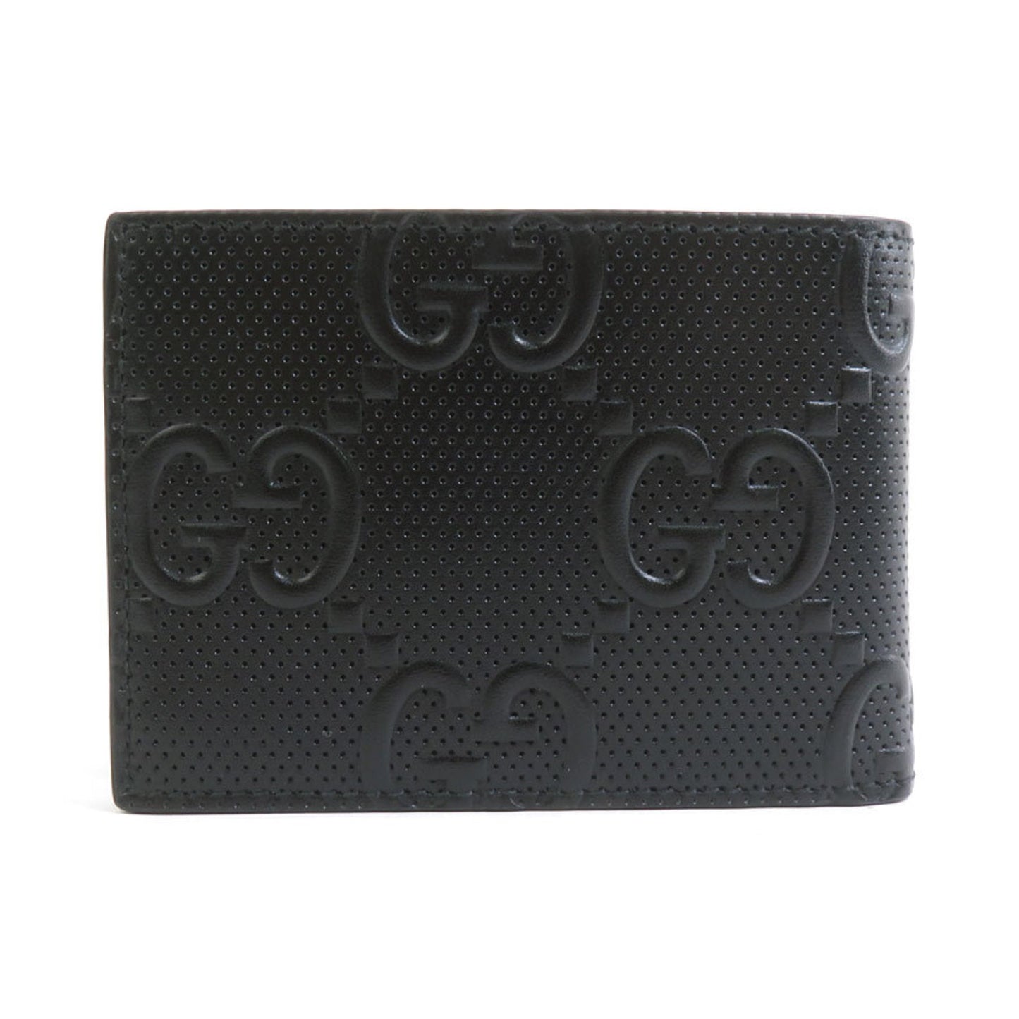 Gucci Black Leather Long Bill Wallet (Bi-Fold) ( )