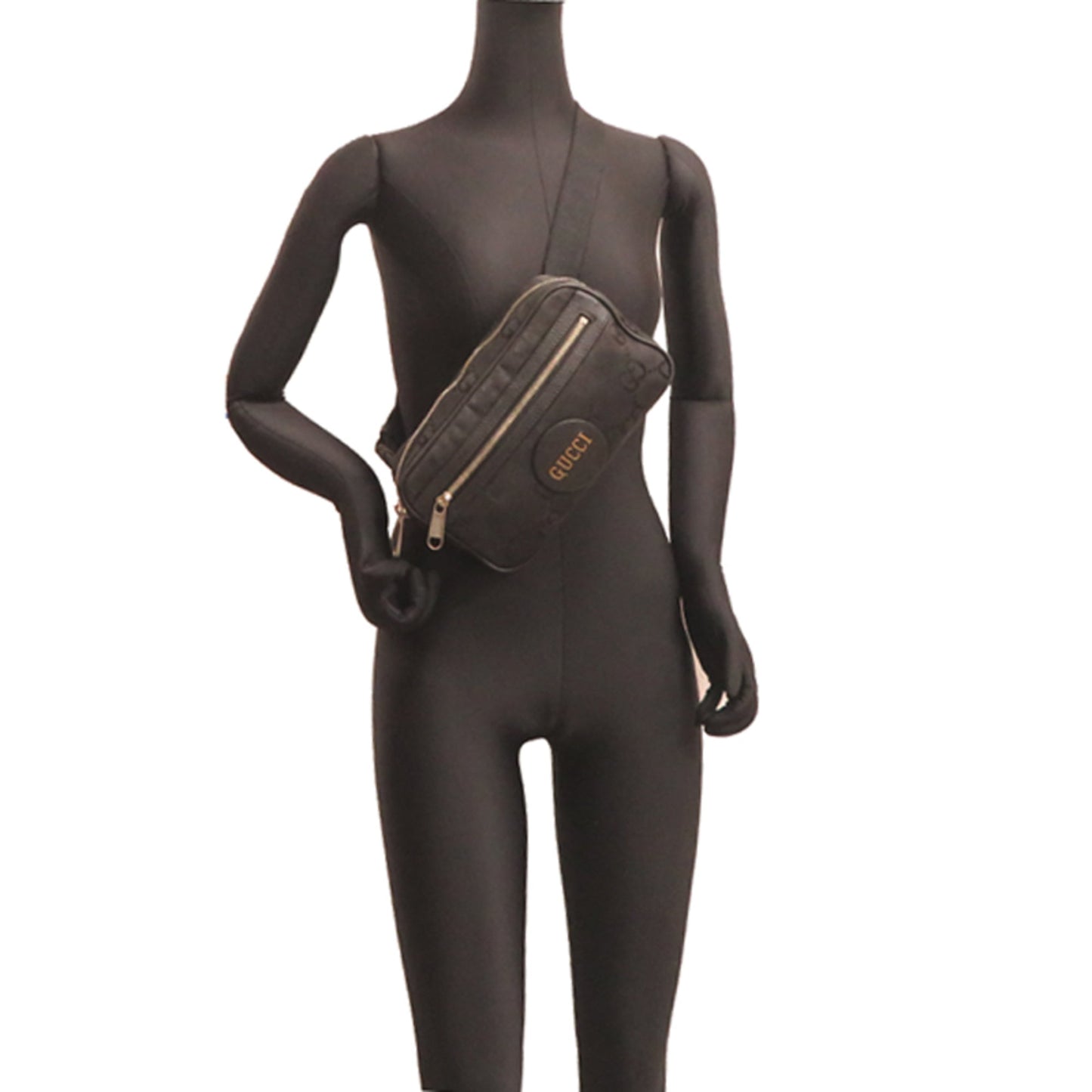Gucci Black Nylon Leather Fanny Pack ( )