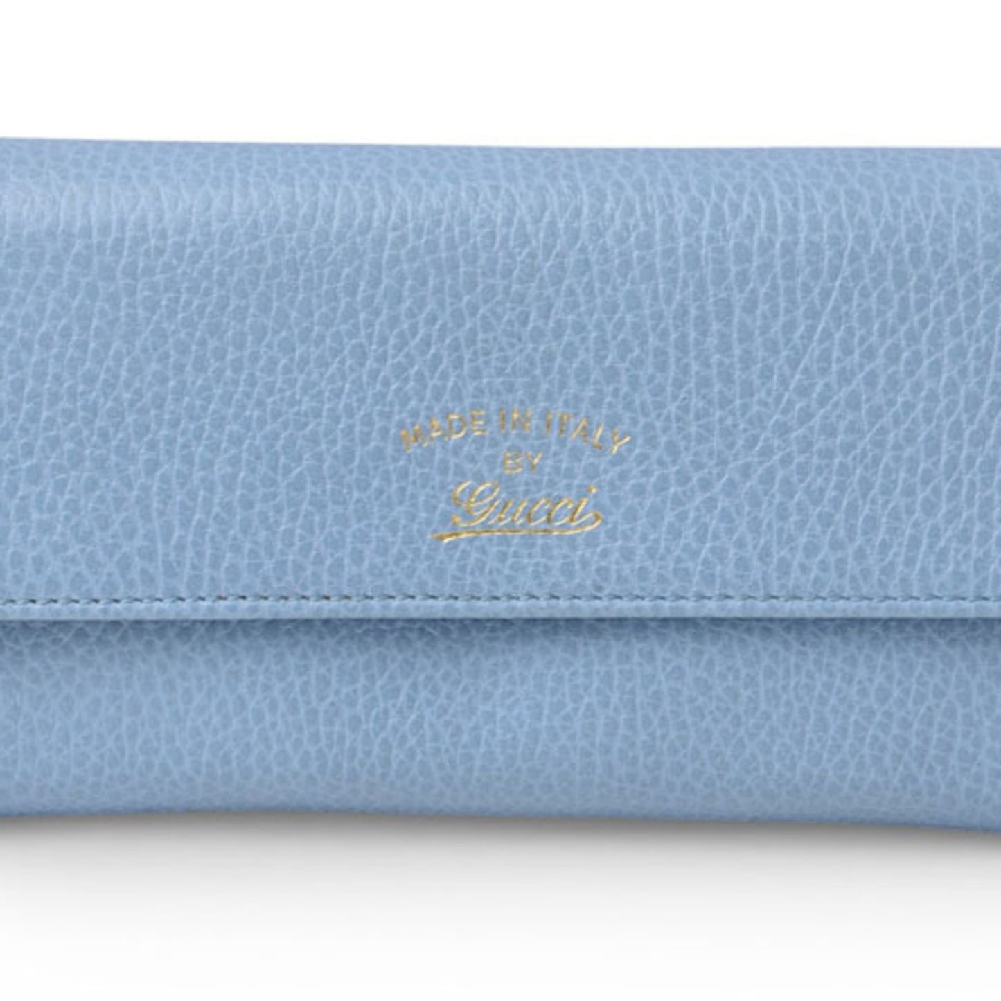 Gucci Blue Leather Long Wallet (Bi-Fold) ( )