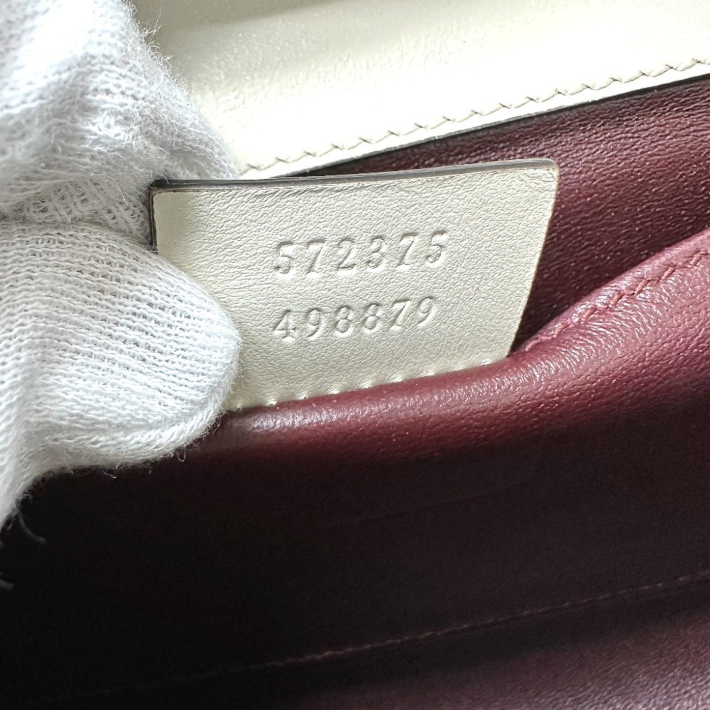 Gucci Off-White Leather Shoulder Bag ( )
