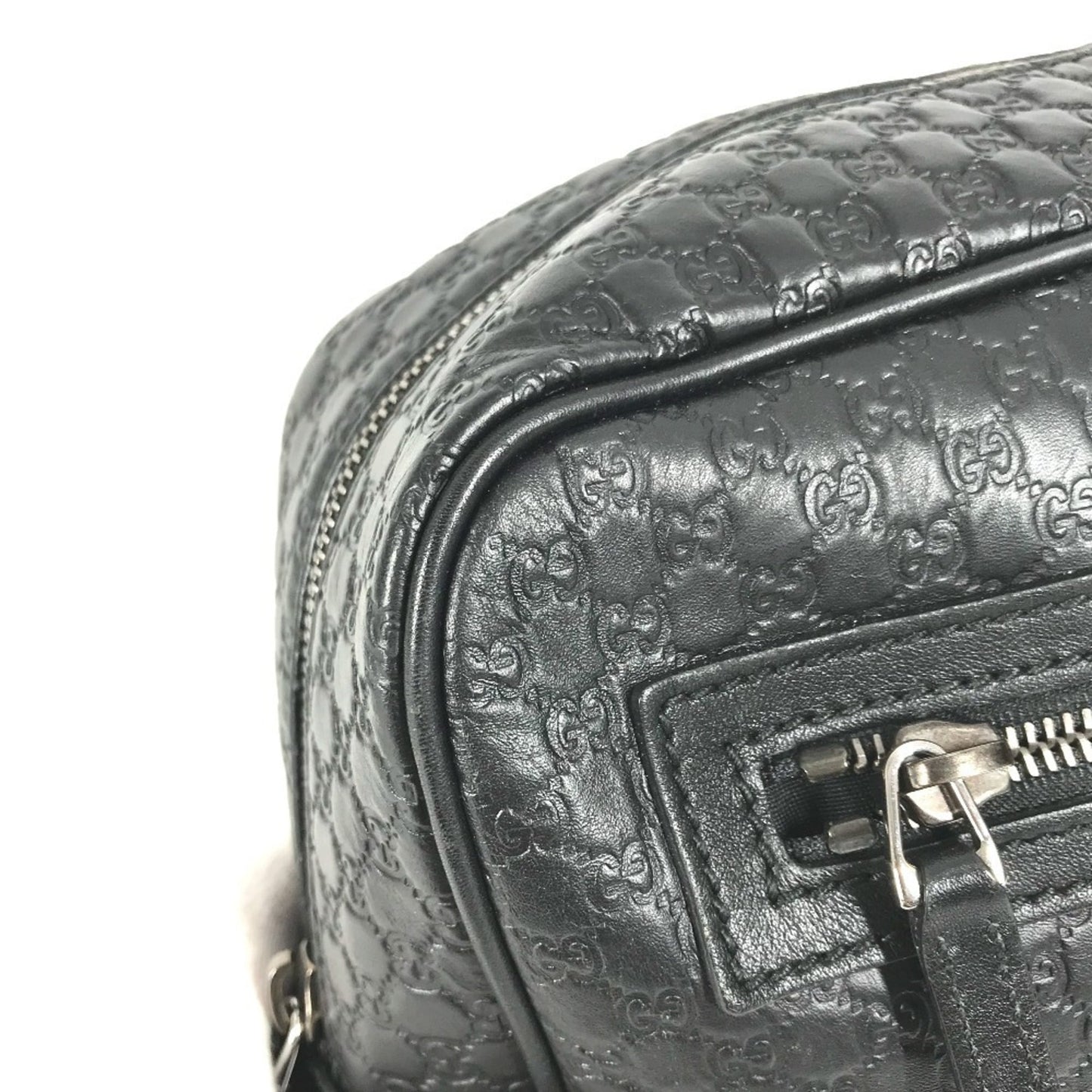 Gucci Guccissima Black Gg Leather Clutch Bag ( )