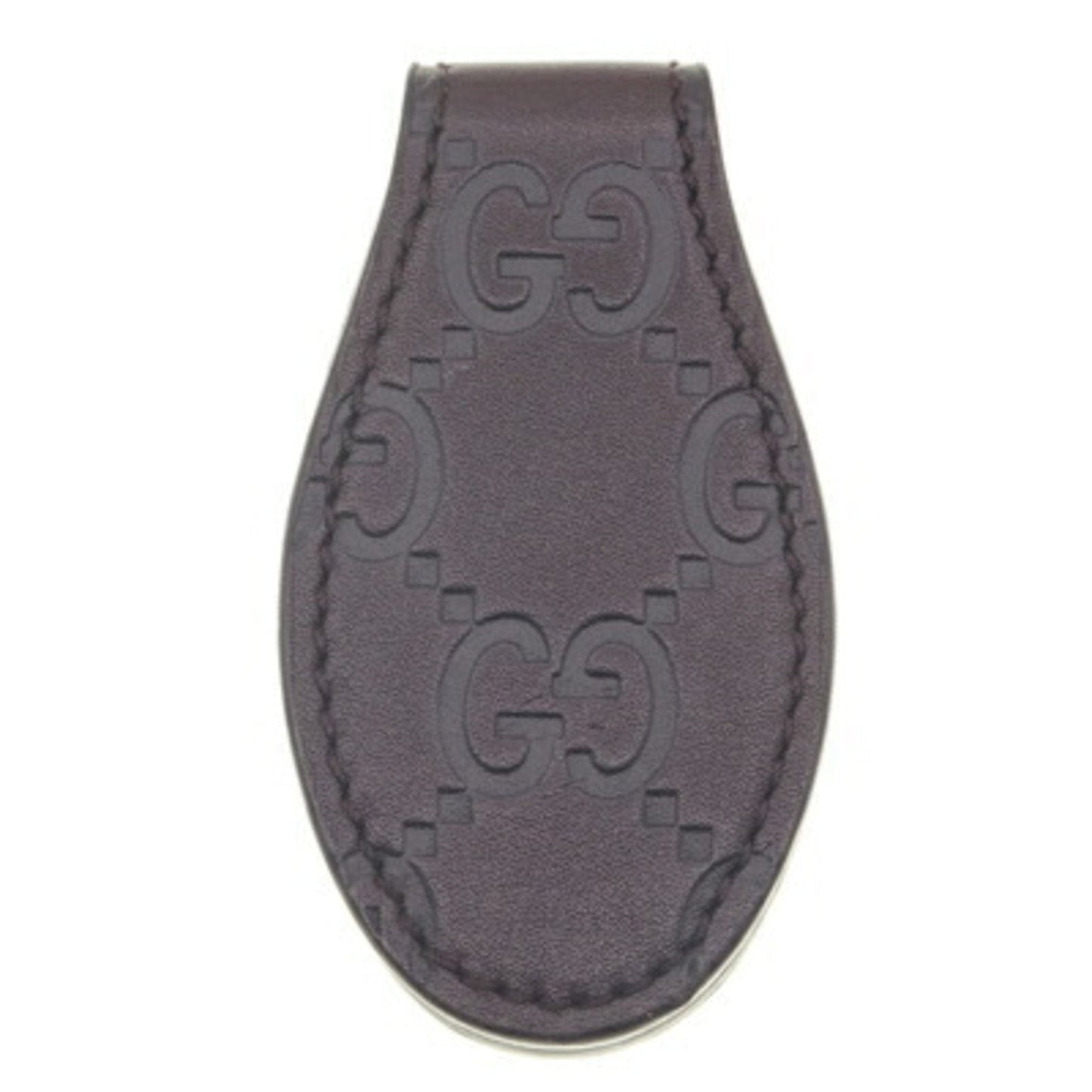 Gucci Dark Brown Leather Money Clip ( )