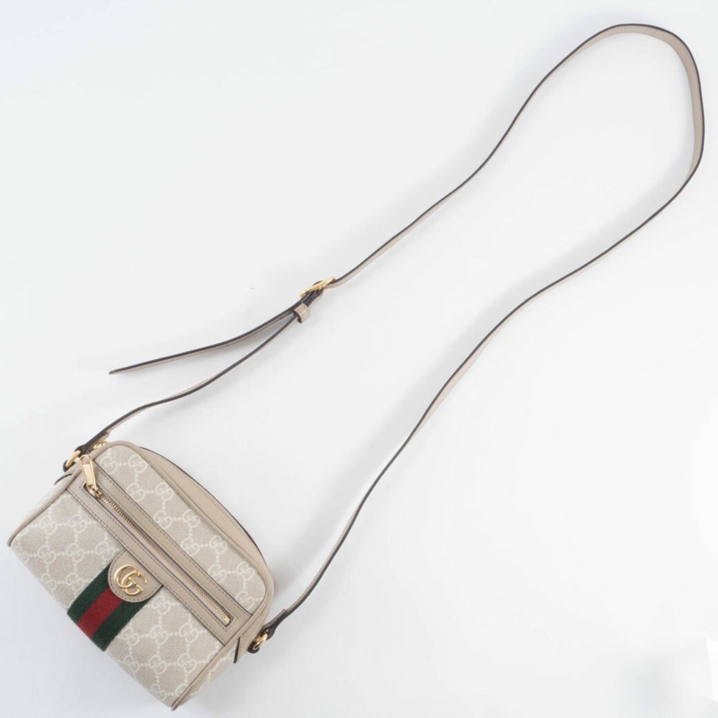 Gucci Beige Gg Supreme Leather Shoulder Bag ( )