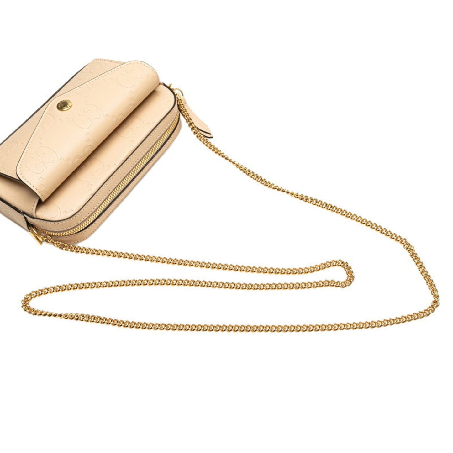 Gucci Beige Leather Shoulder Bag ( )
