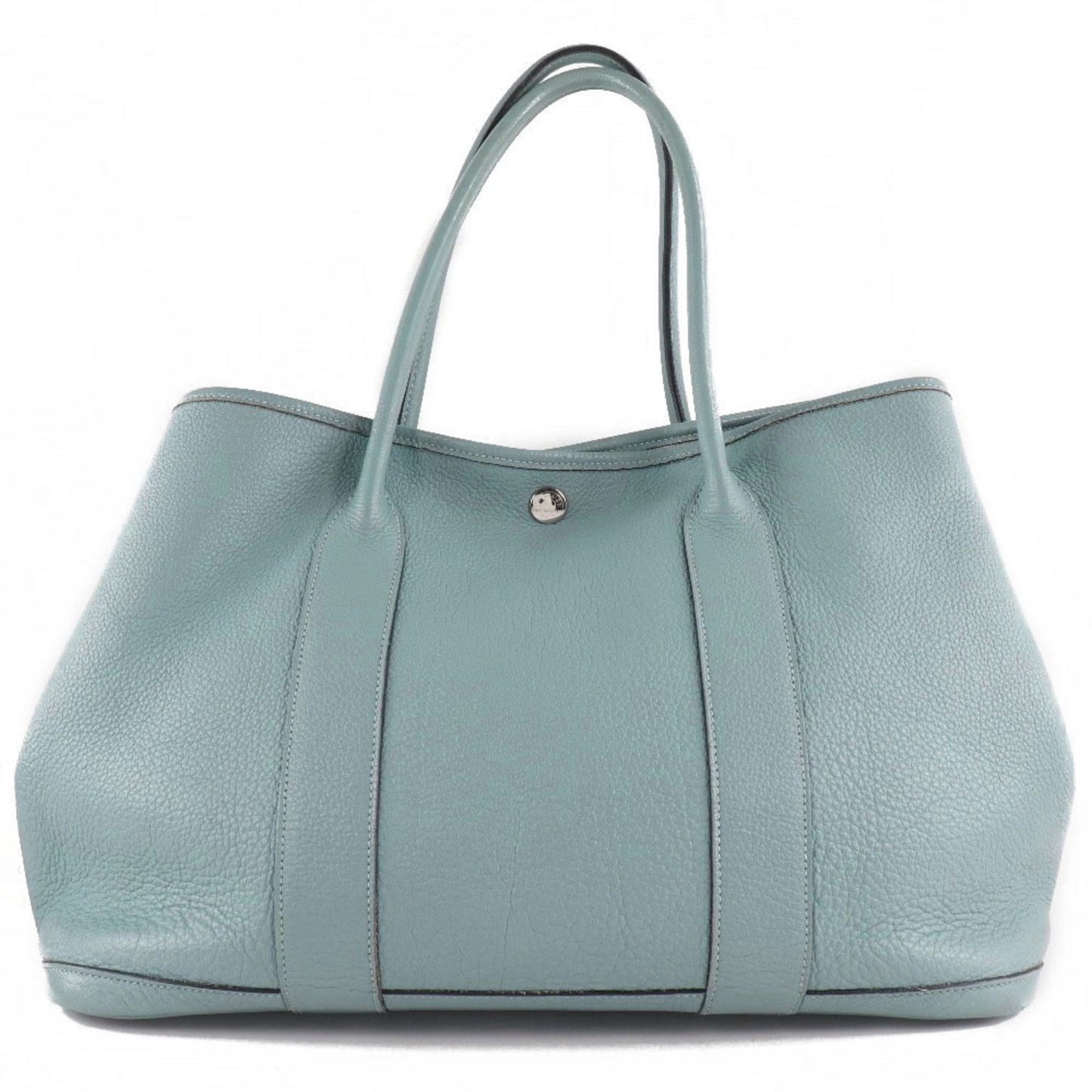 Hermes Garden Blue Lin Light Blue Negonda Leather Tote Bag ( )