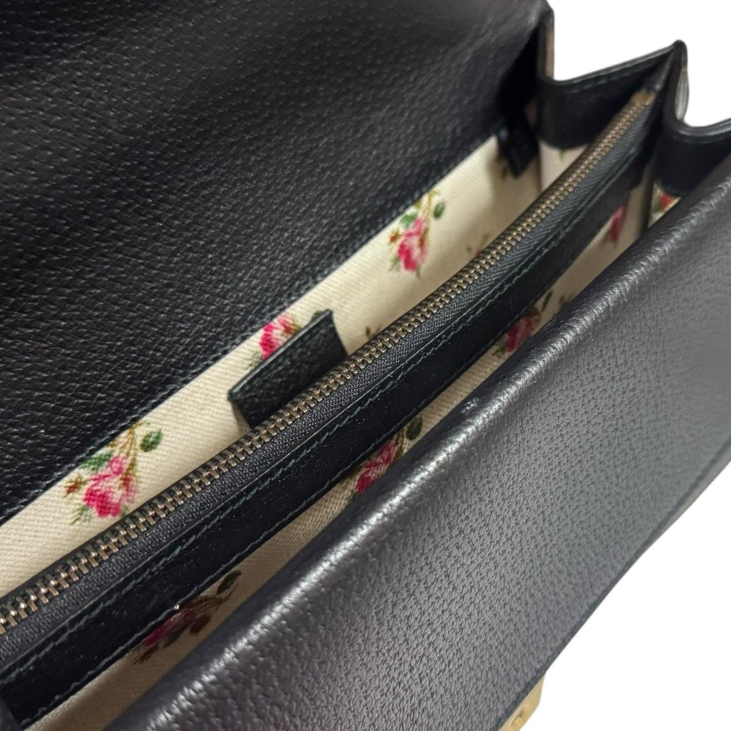 Gucci Black Leather Shoulder Bag ( )