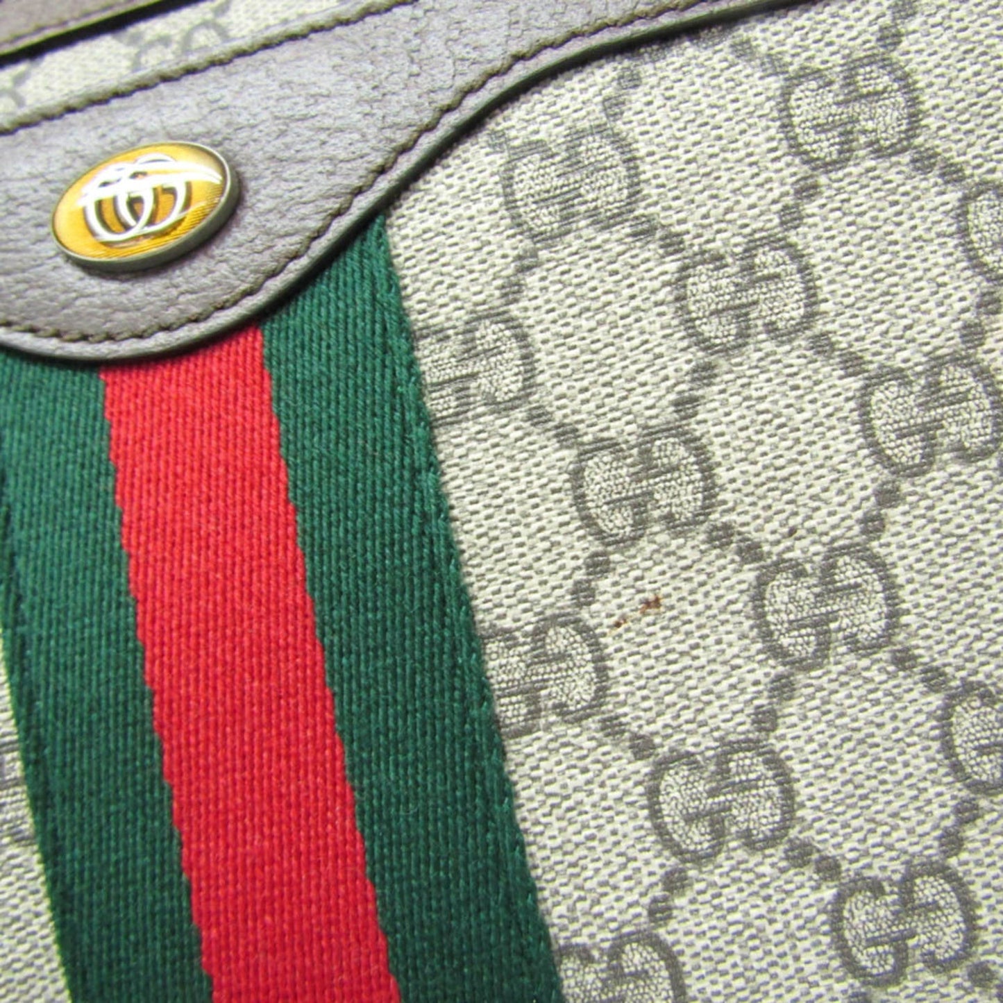 Gucci Ophidia Beige Pvc Shoulder Bag ( )