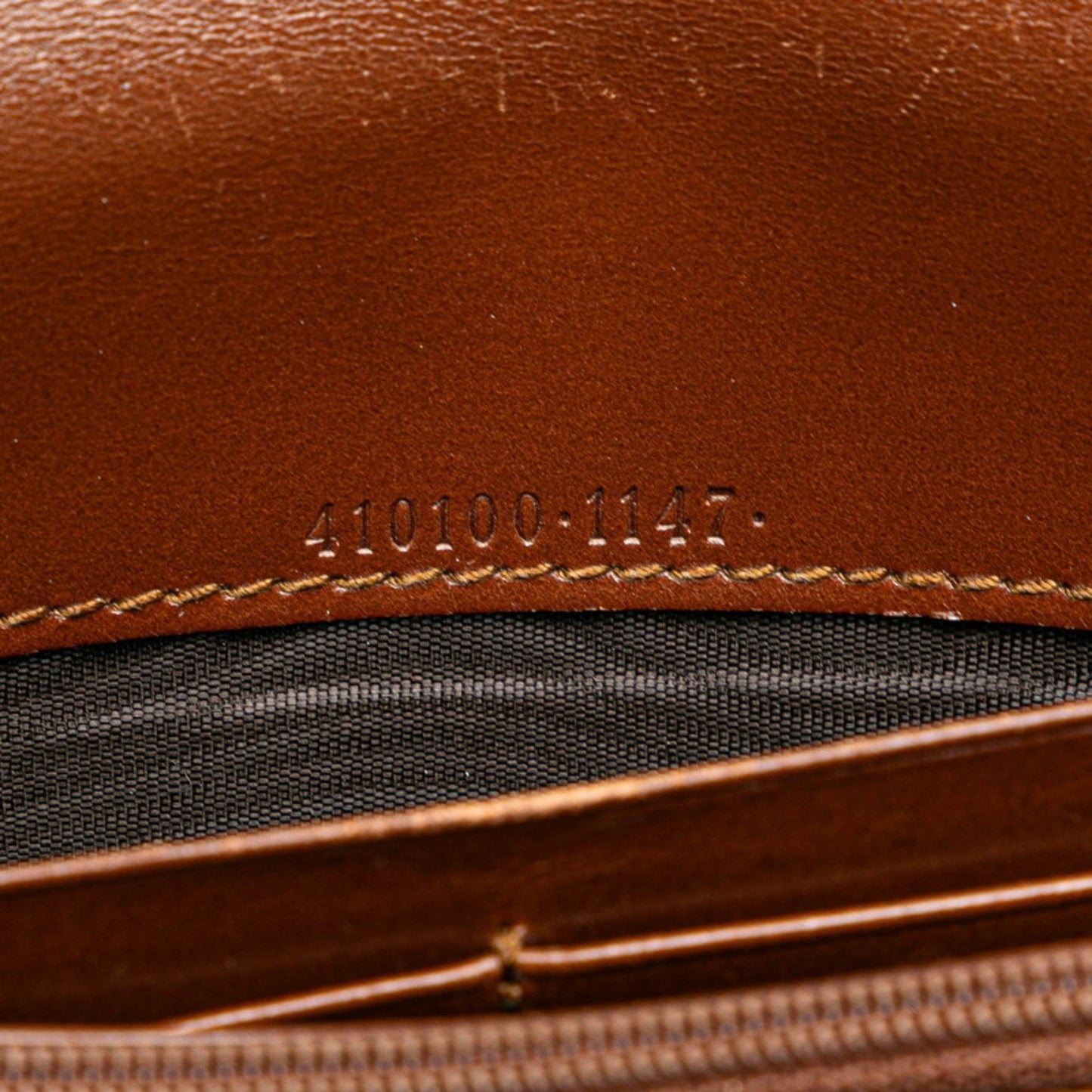 Gucci Beige Brown Pvc Leather Long Wallet (Bi-Fold) ( )