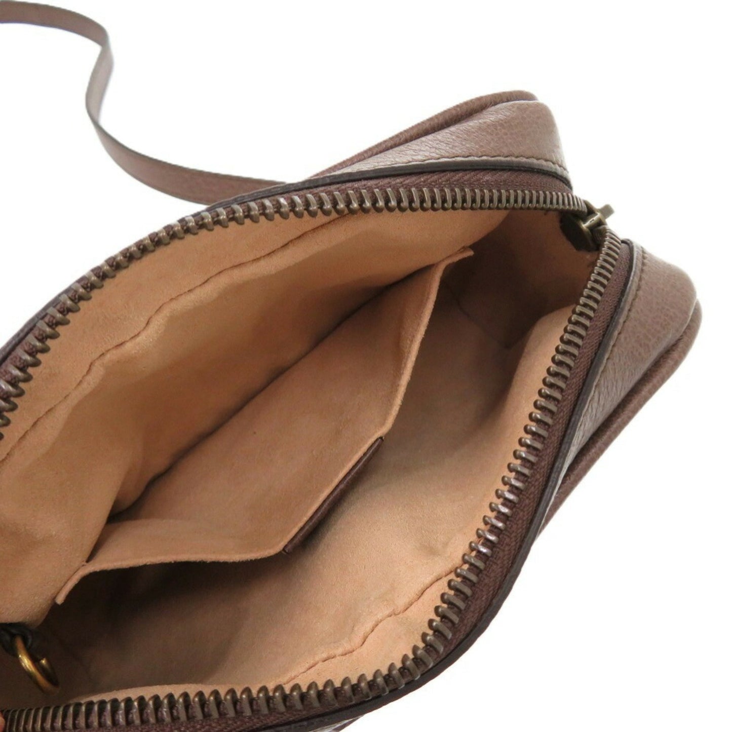 Gucci Brown Orange Gg Supreme Pvc Leather Shoulder Bag ( )