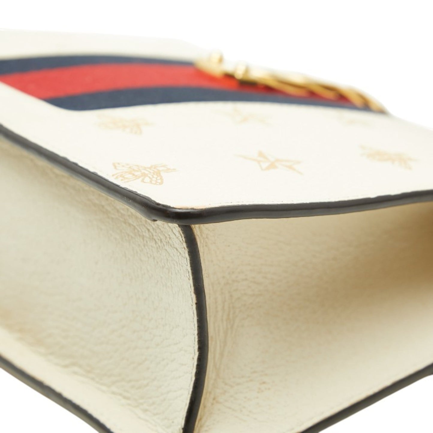 Gucci Ivory White Leather Shoulder Bag ( )