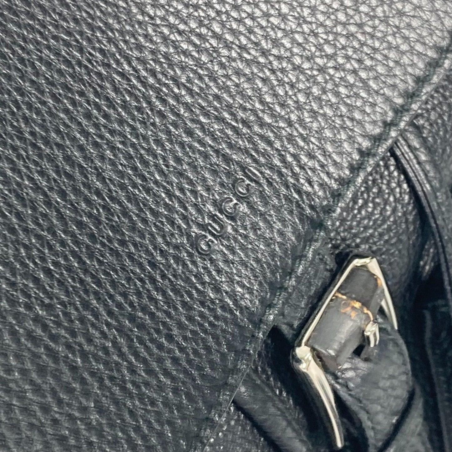 Gucci Black Leather Backpack ( )