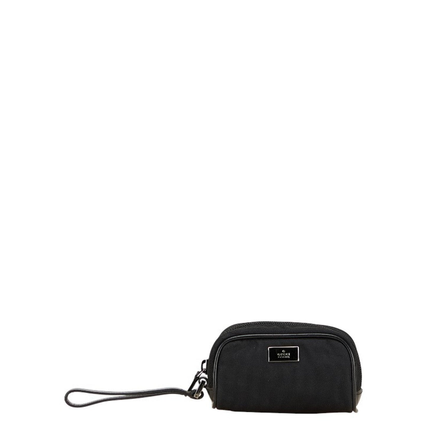 Gucci Black Nylon Leather Pouch ( )