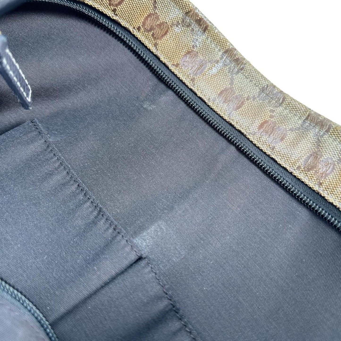 Gucci Brown Coated Canvas Pvc Shoulder Bag ( )