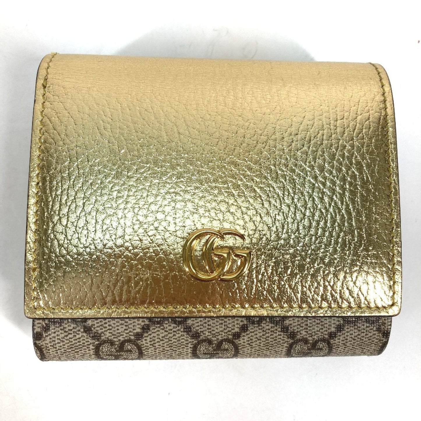 Gucci Gold Leather Wallet (Bi-Fold) ( )