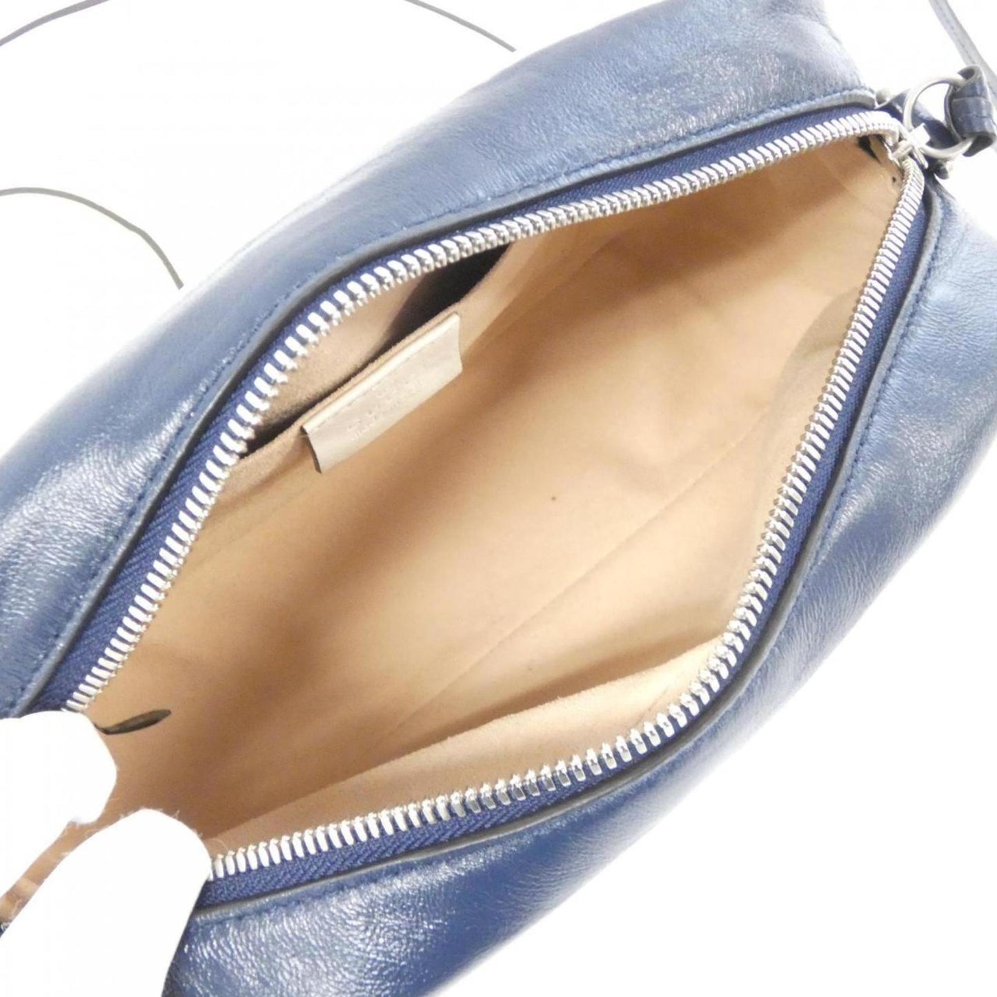 Gucci Gg Marmont Blue White Leather Shoulder Bag ( )